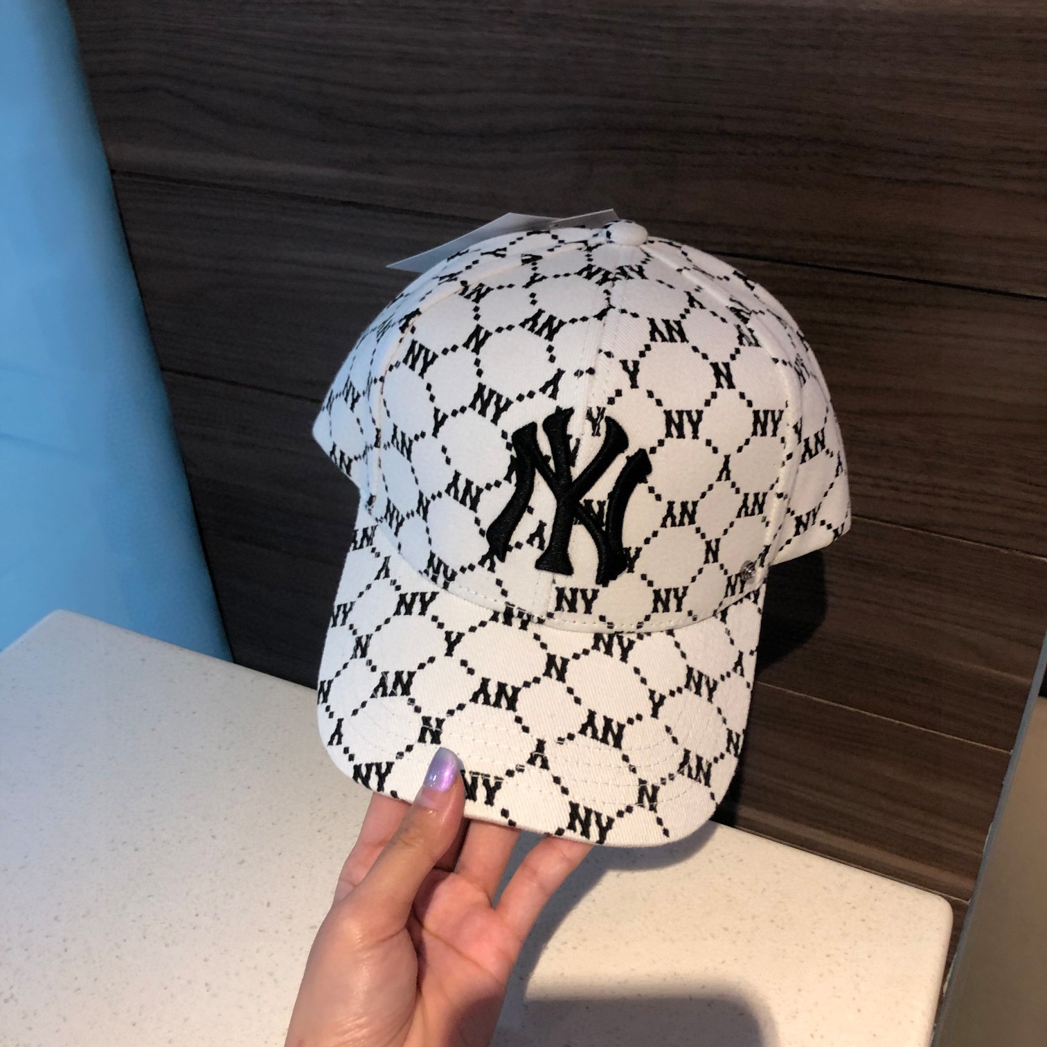 NY Hat in White