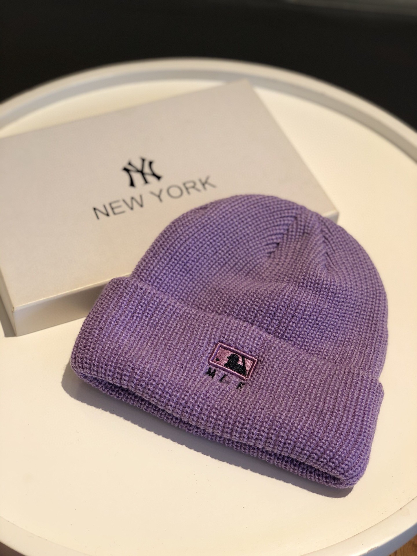 NY Hat in Purple