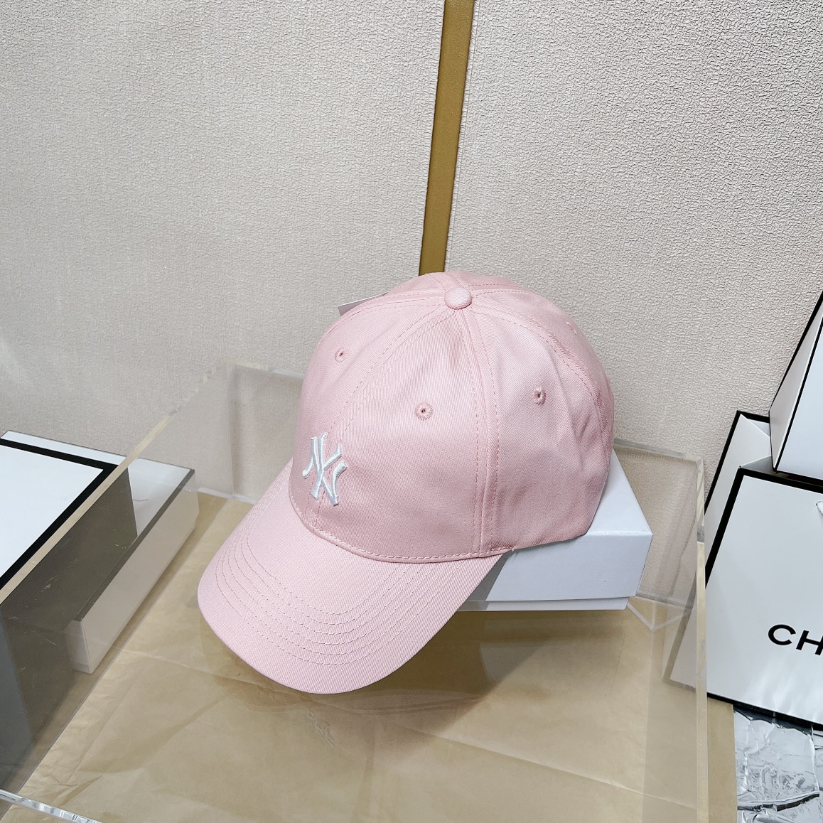 NY Hat in Pink
