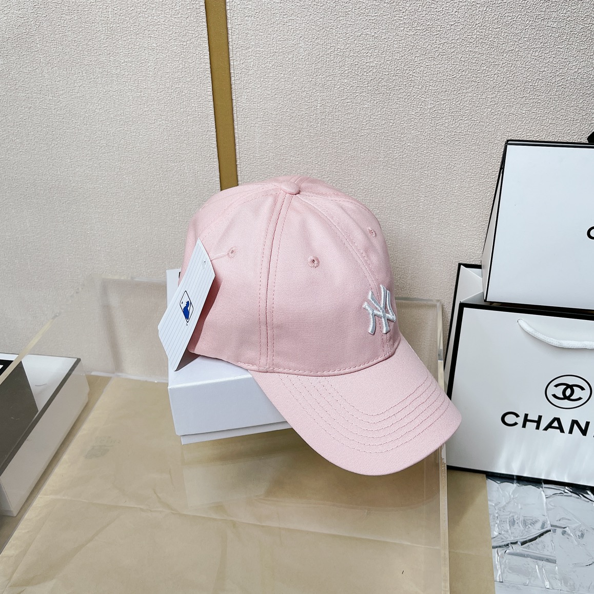 NY Hat in Pink