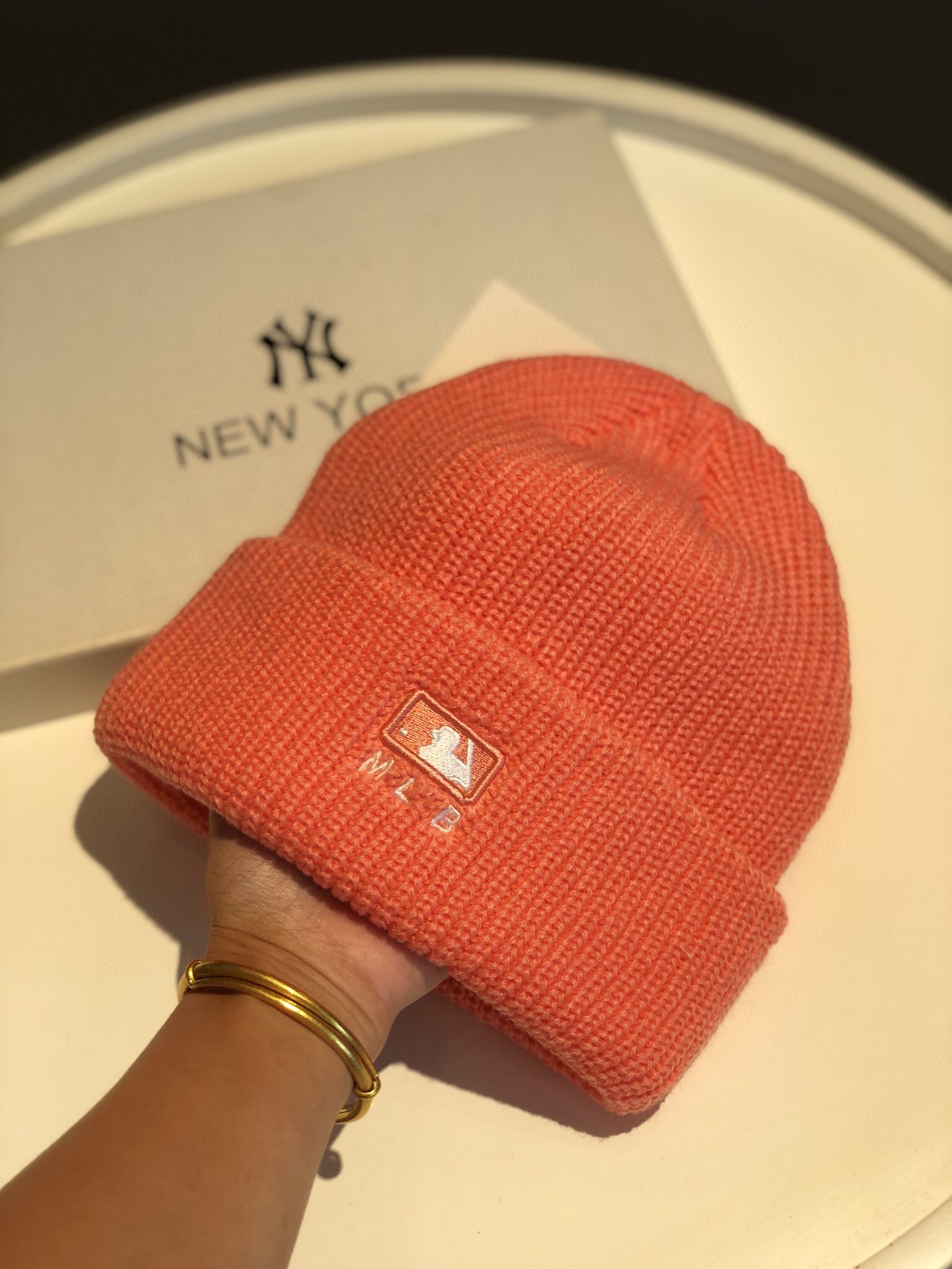 NY Hat in Orange