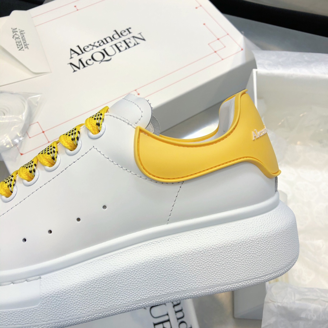 MCQ Oversized Sneaker in Yellow Lace and Heel