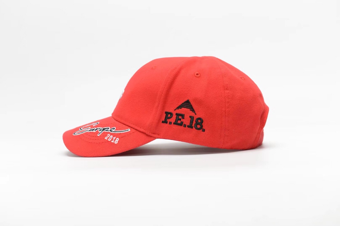 High Quality Red Fashion Balenciaga Hat DU_Bcap013