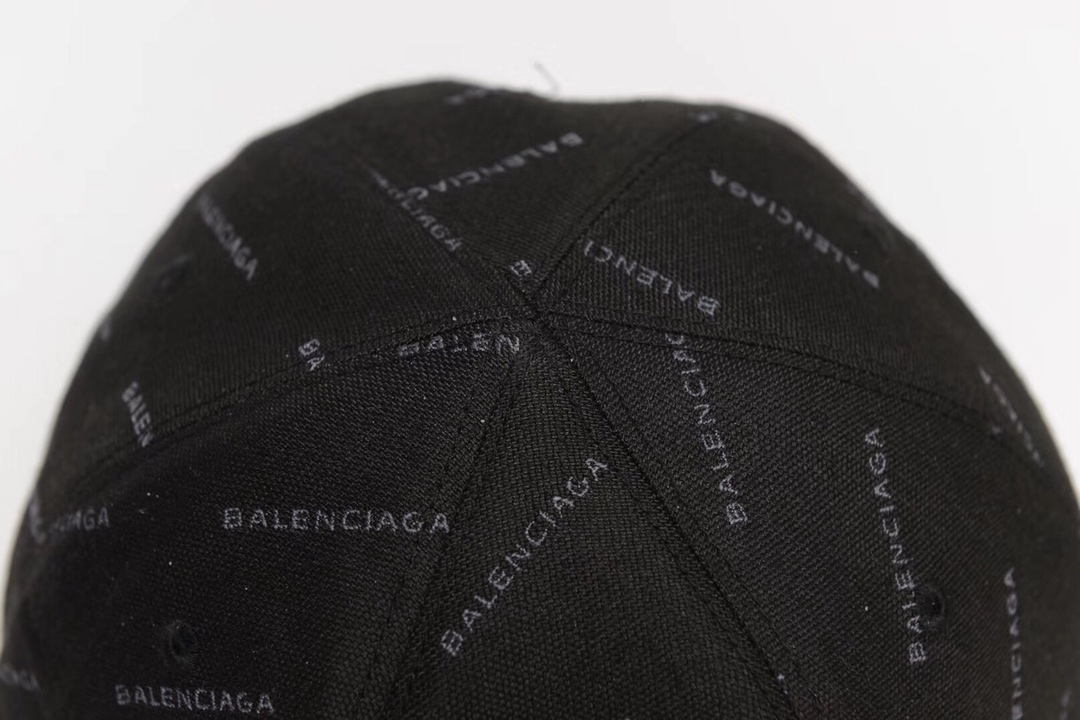 High Quality Multiple logo Balenciaga black hat DU_Bcap008