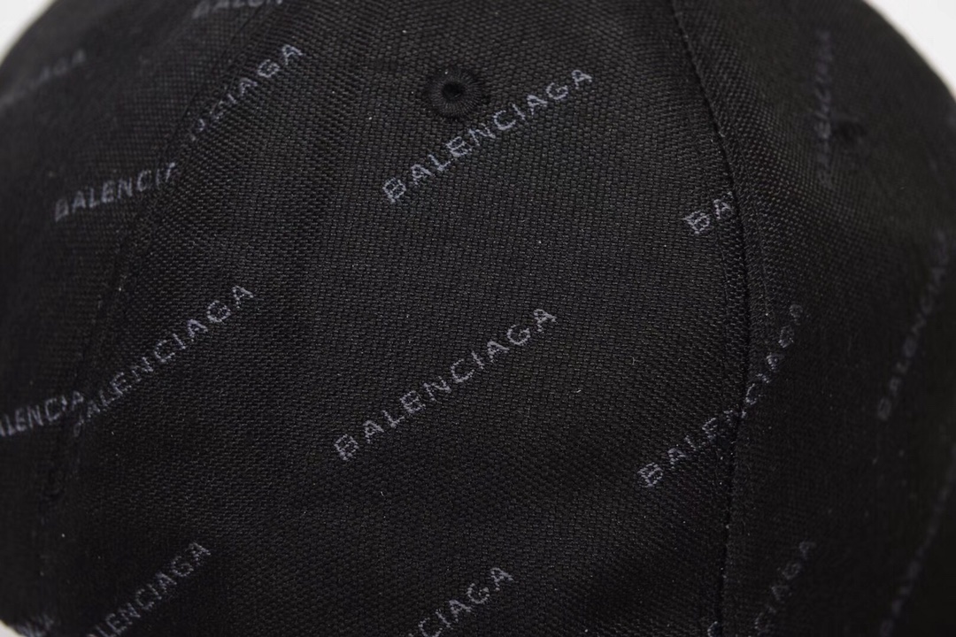 High Quality Multiple logo Balenciaga black hat DU_Bcap008