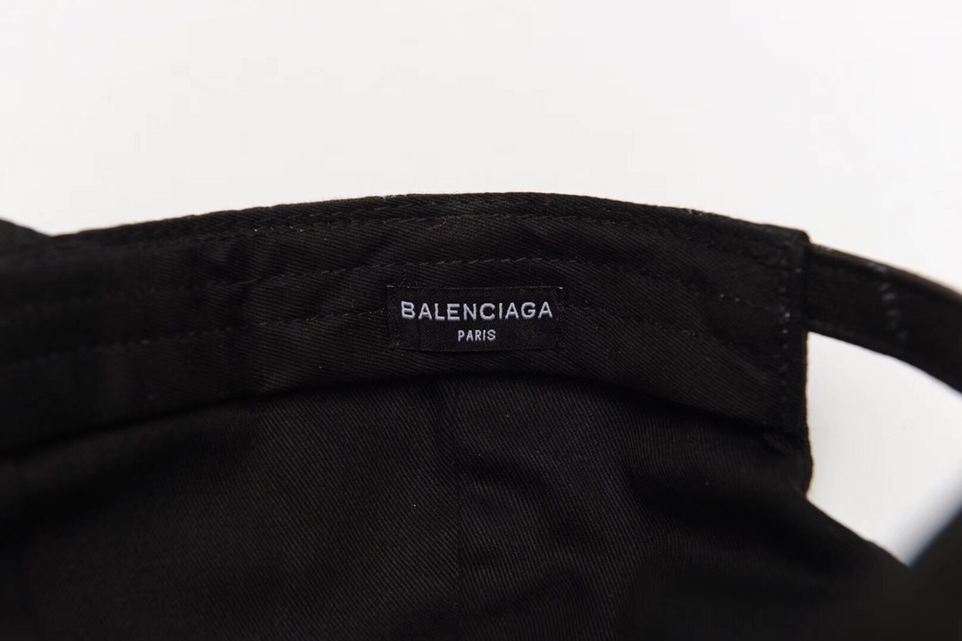 High Quality Multiple logo Balenciaga black hat DU_Bcap008