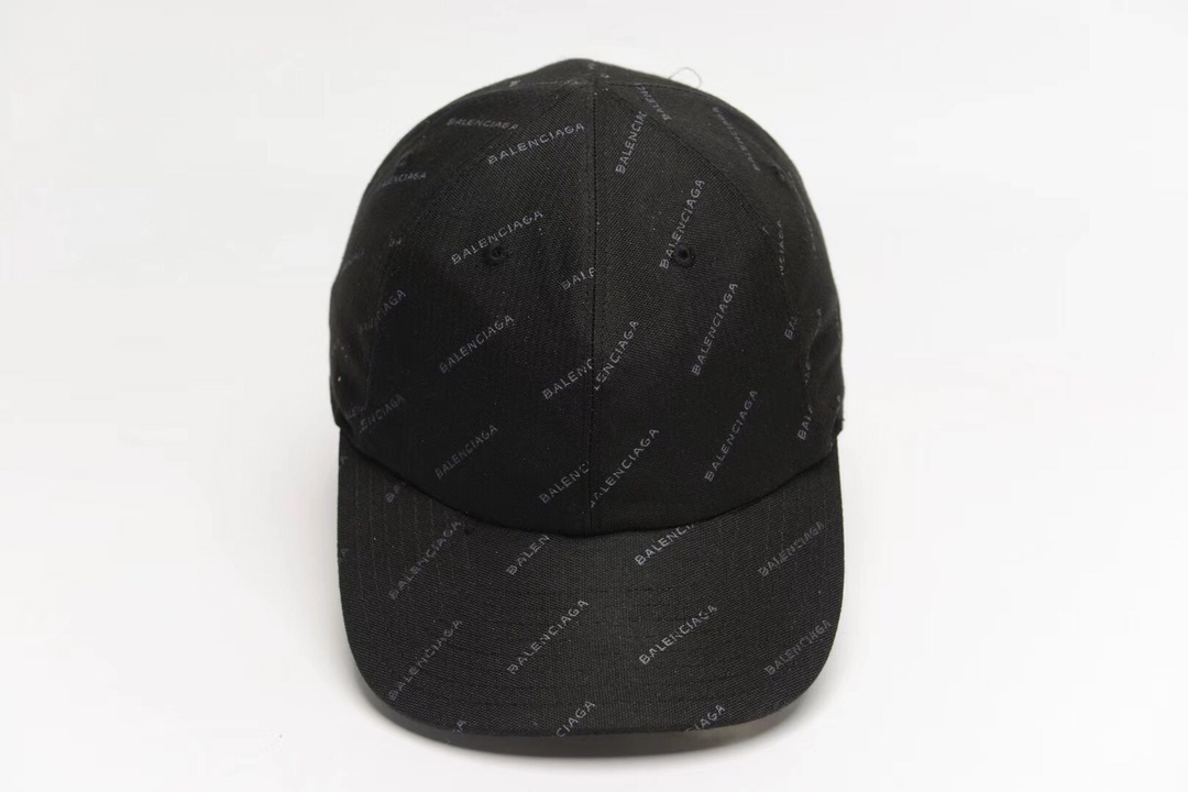 High Quality Multiple logo Balenciaga black hat DU_Bcap008