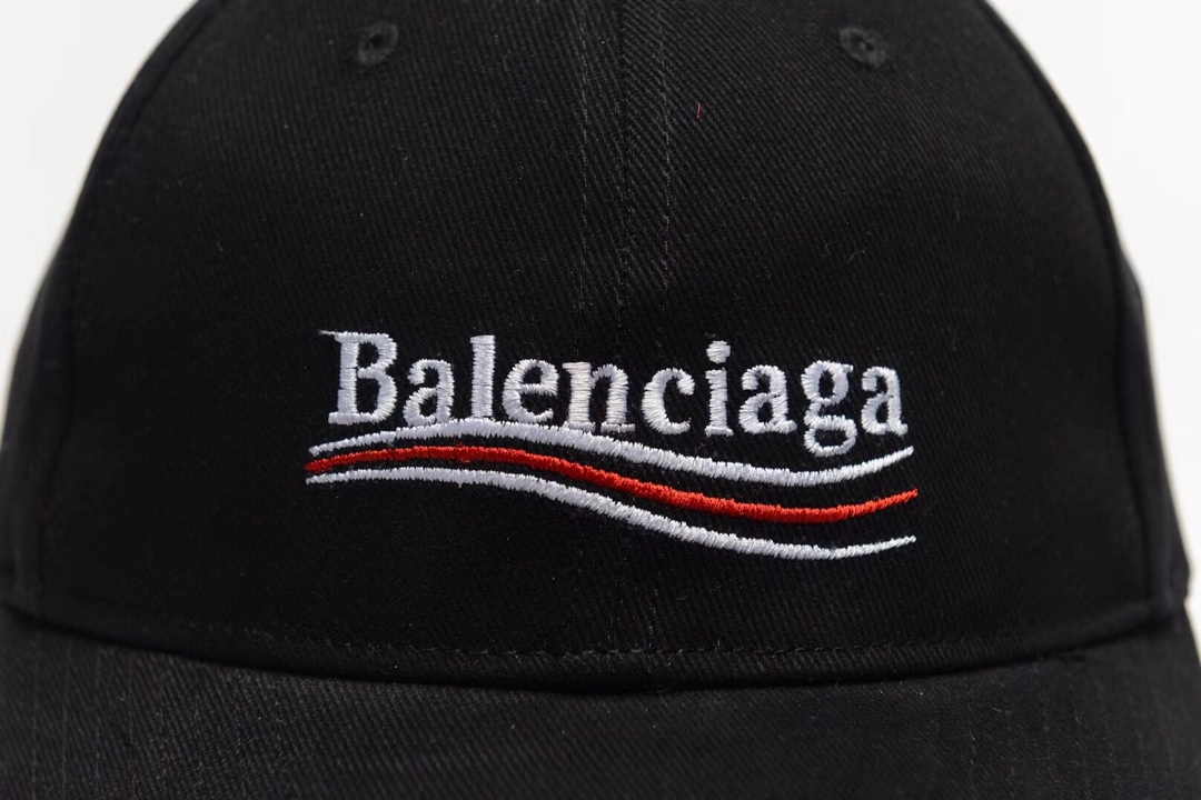 High Quality Black Decorated Balenciaga Hat DU_Bcap010