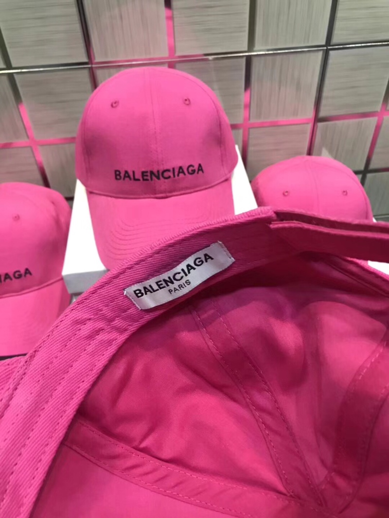 High Quality Balenciaga Pink Hat  DU_Bcap007