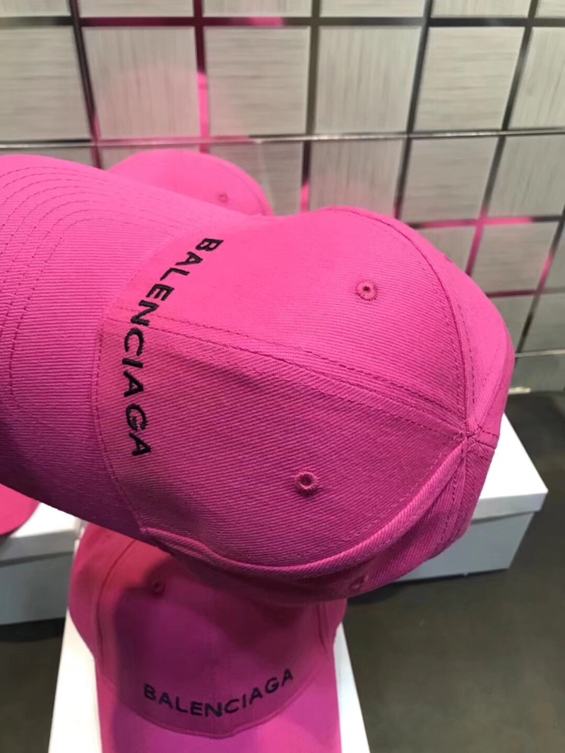 High Quality Balenciaga Pink Hat  DU_Bcap007