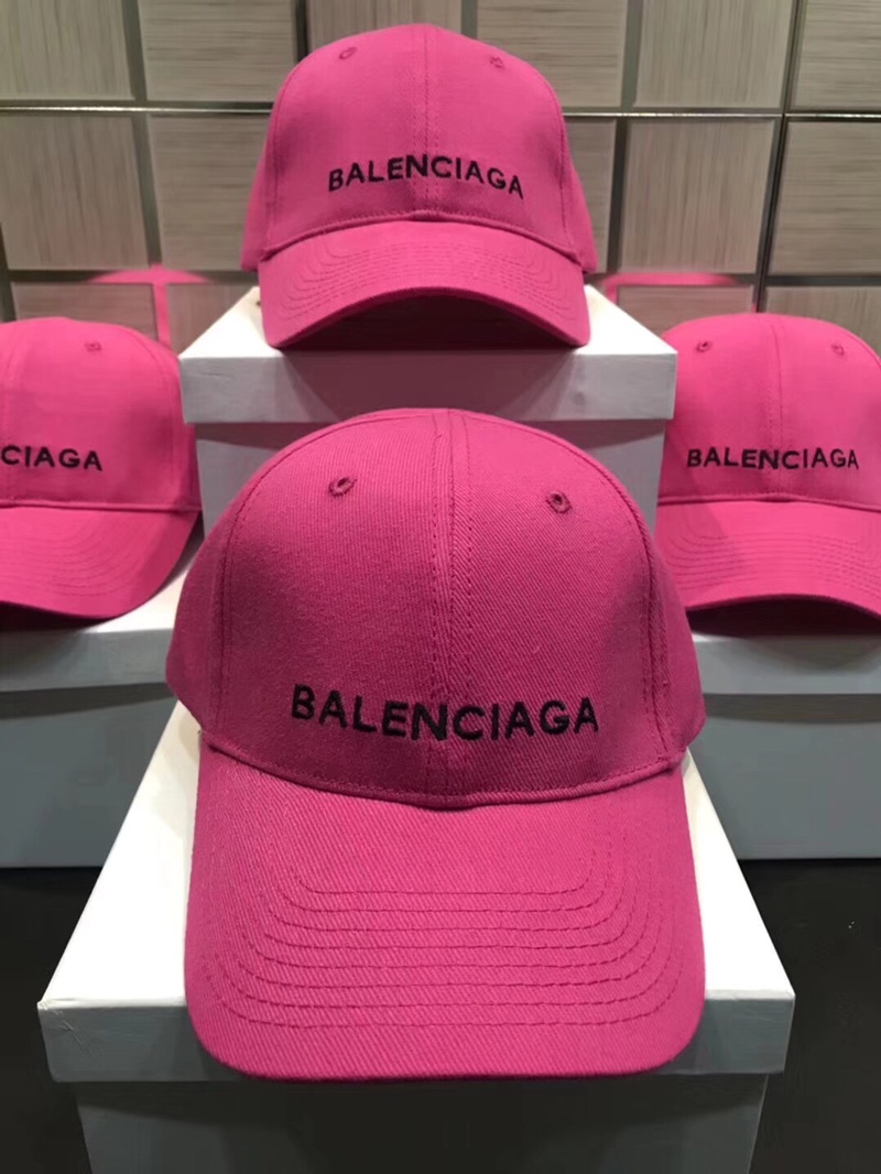 High Quality Balenciaga Pink Hat  DU_Bcap007