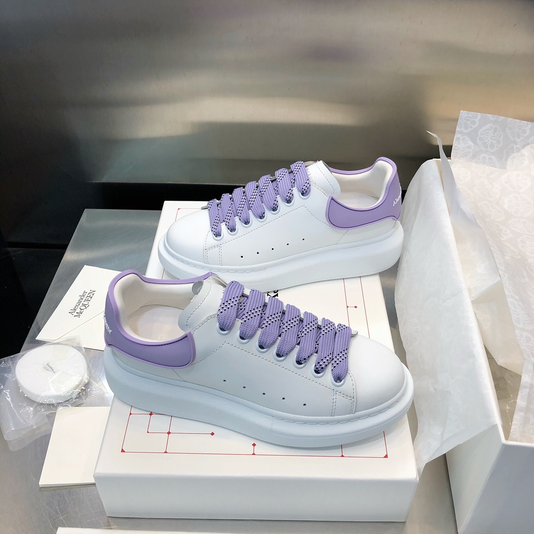 MCQ Oversized Sneaker in Purple Lace and Heel