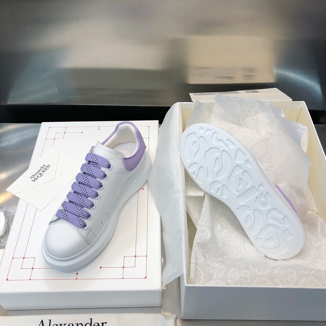 MCQ Oversized Sneaker in Purple Lace and Heel