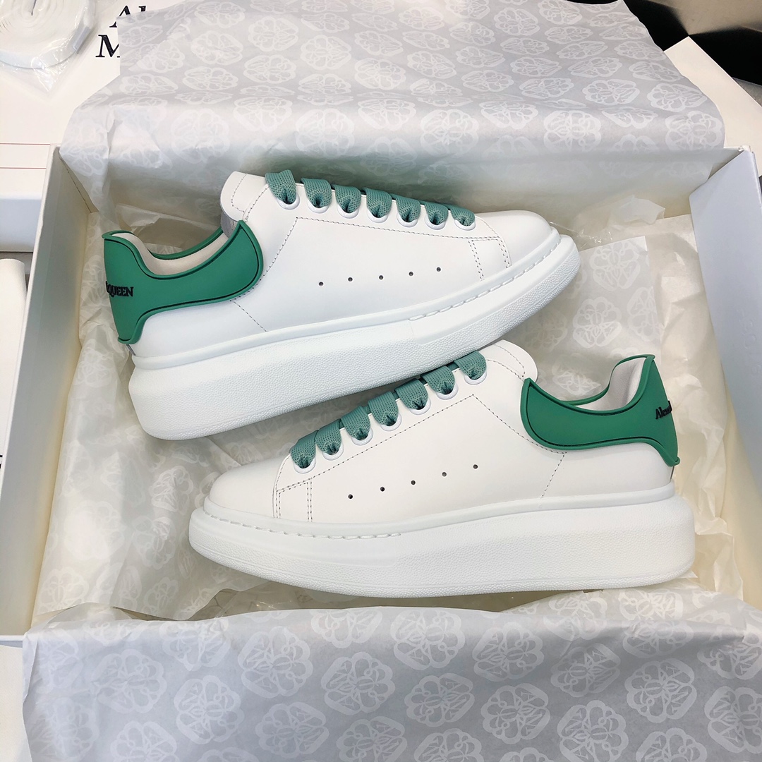 MCQ Oversized Sneaker in Green Lace and Heel