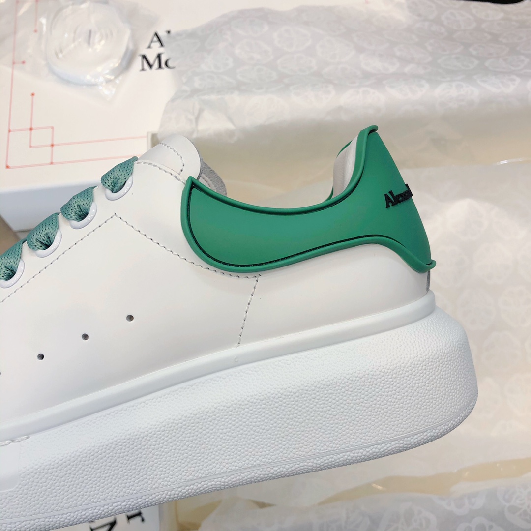 MCQ Oversized Sneaker in Green Lace and Heel