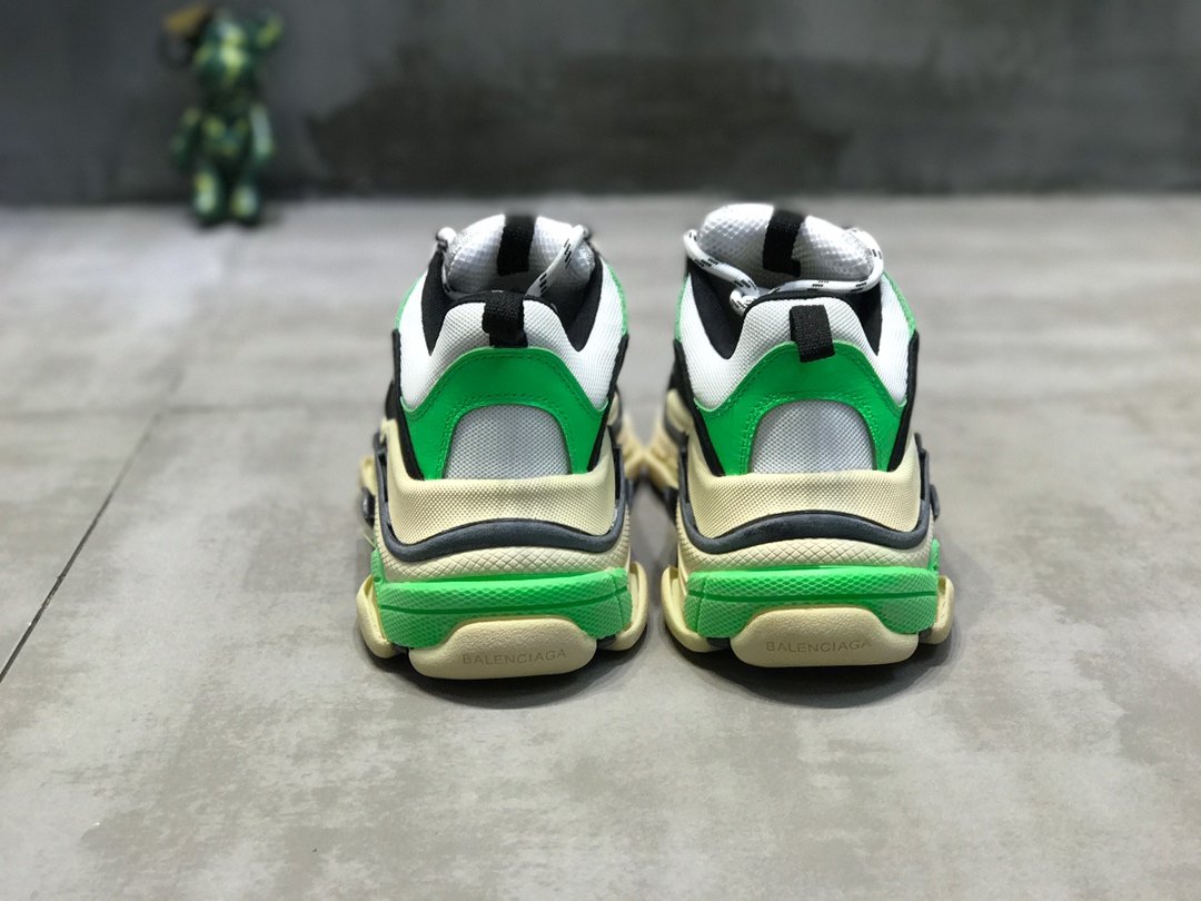 High Quality Mr Porter Exclusive Triple S Neon Green