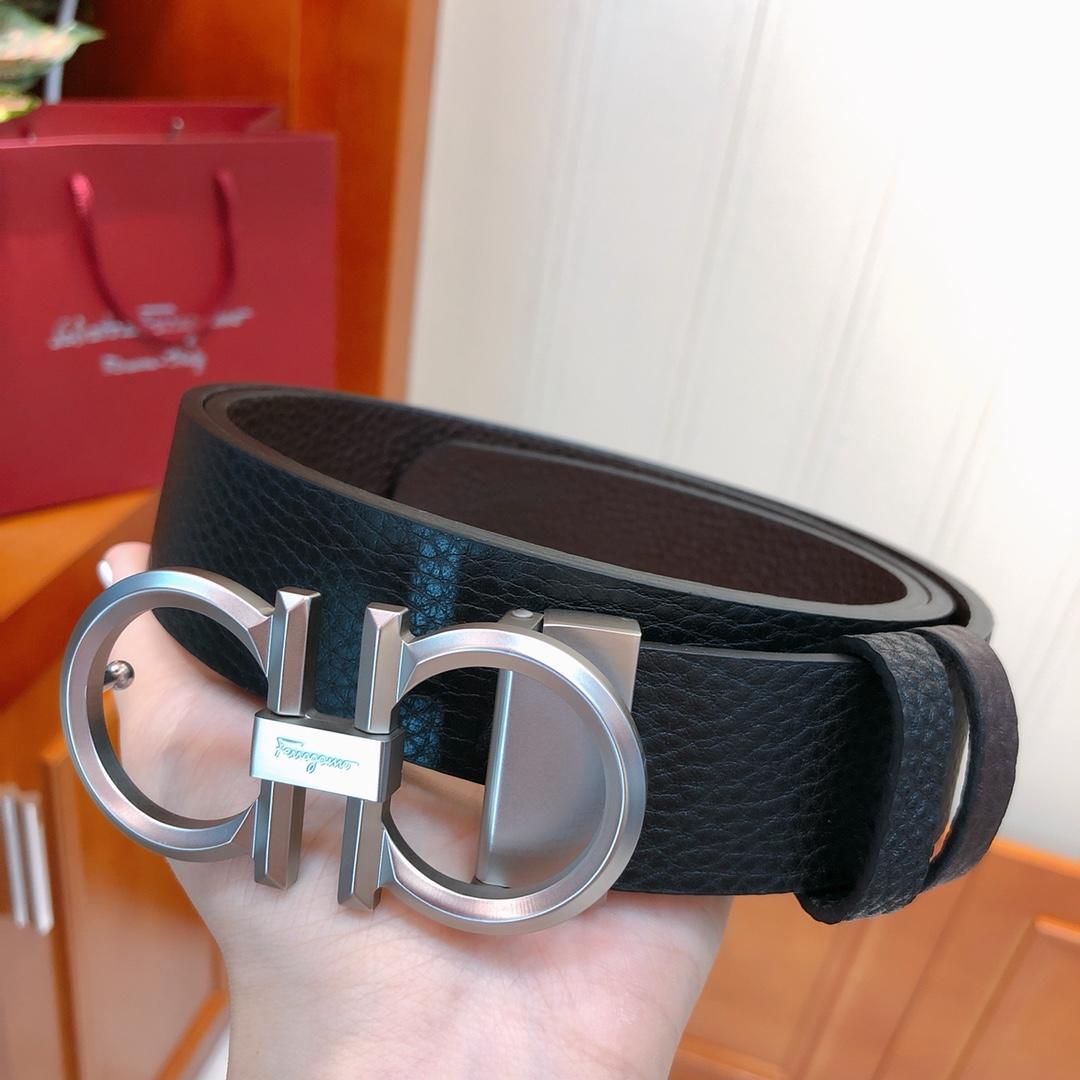 Silver plated Ferragamo belt ASS02115