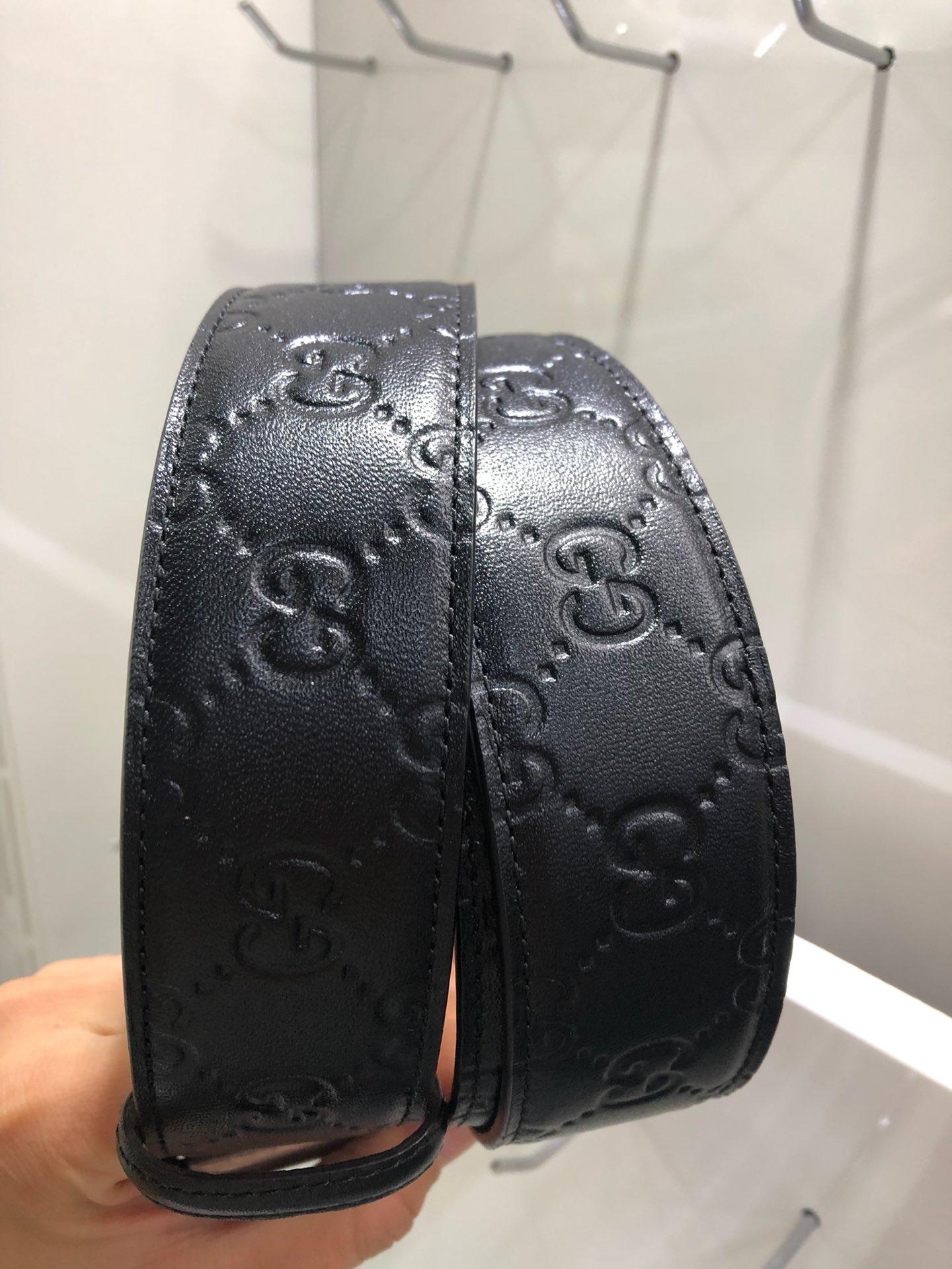 Silver G-less Gucci belt ASS02431