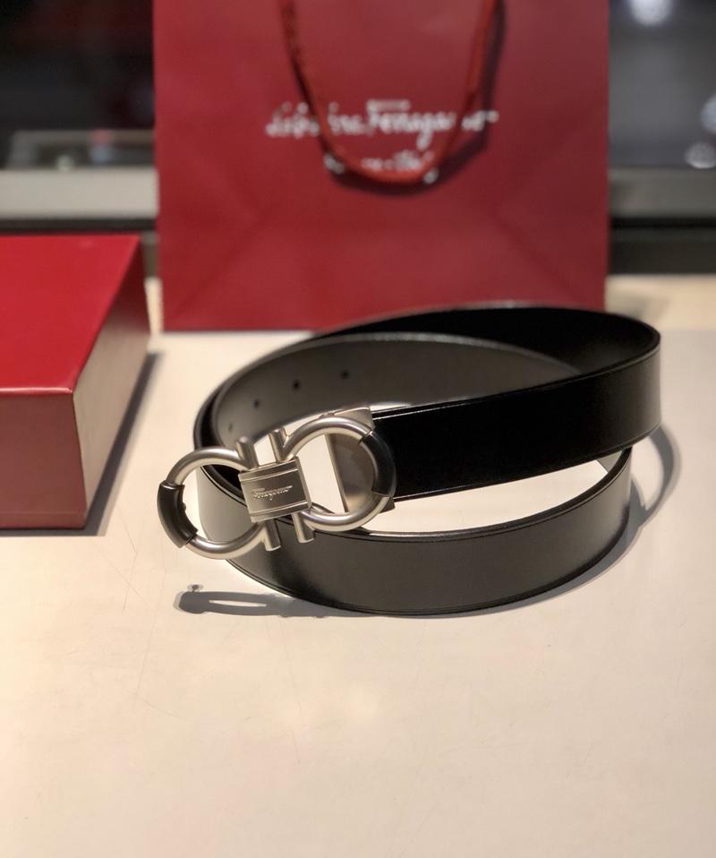 Silver Ferragamo buckle belt ASS02195