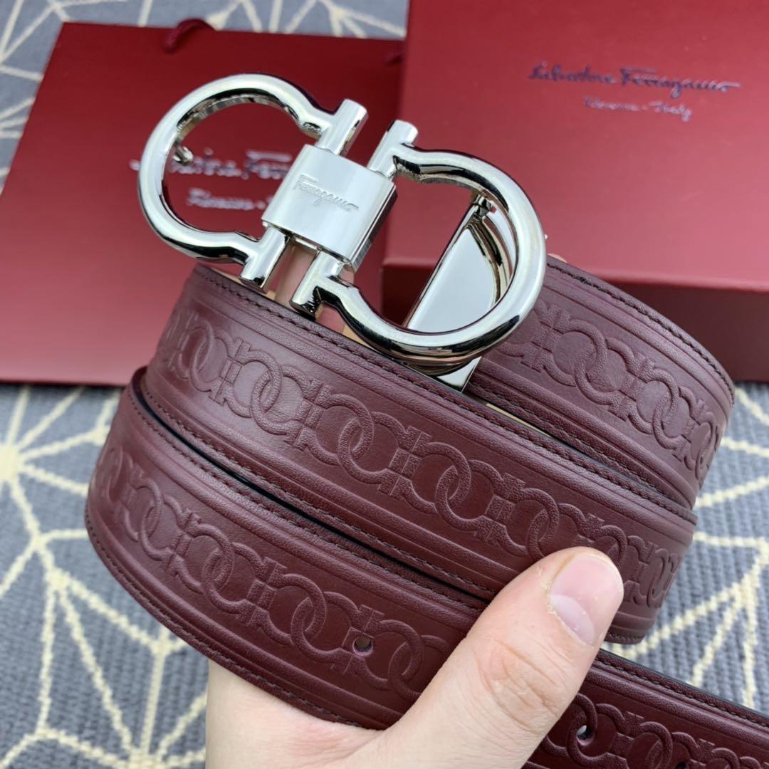 Silver Ferragamo buckle belt ASS02084