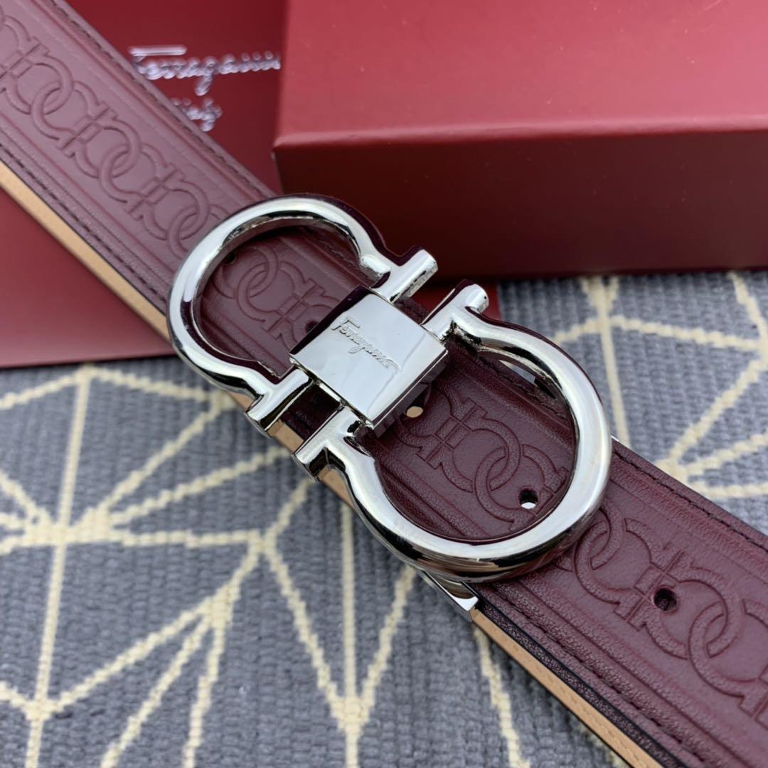 Silver Ferragamo buckle belt ASS02084