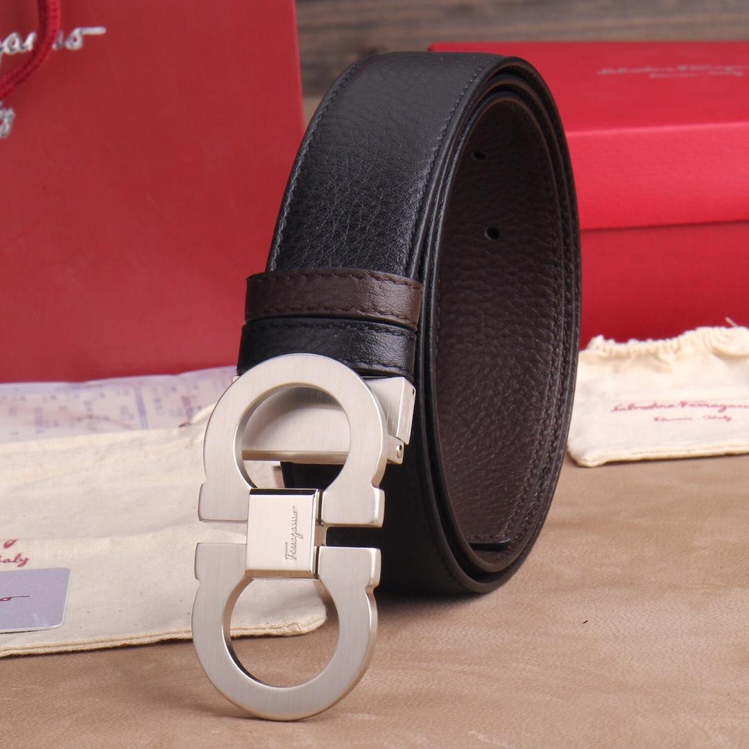 Silver Ferragamo buckle belt ASS02071
