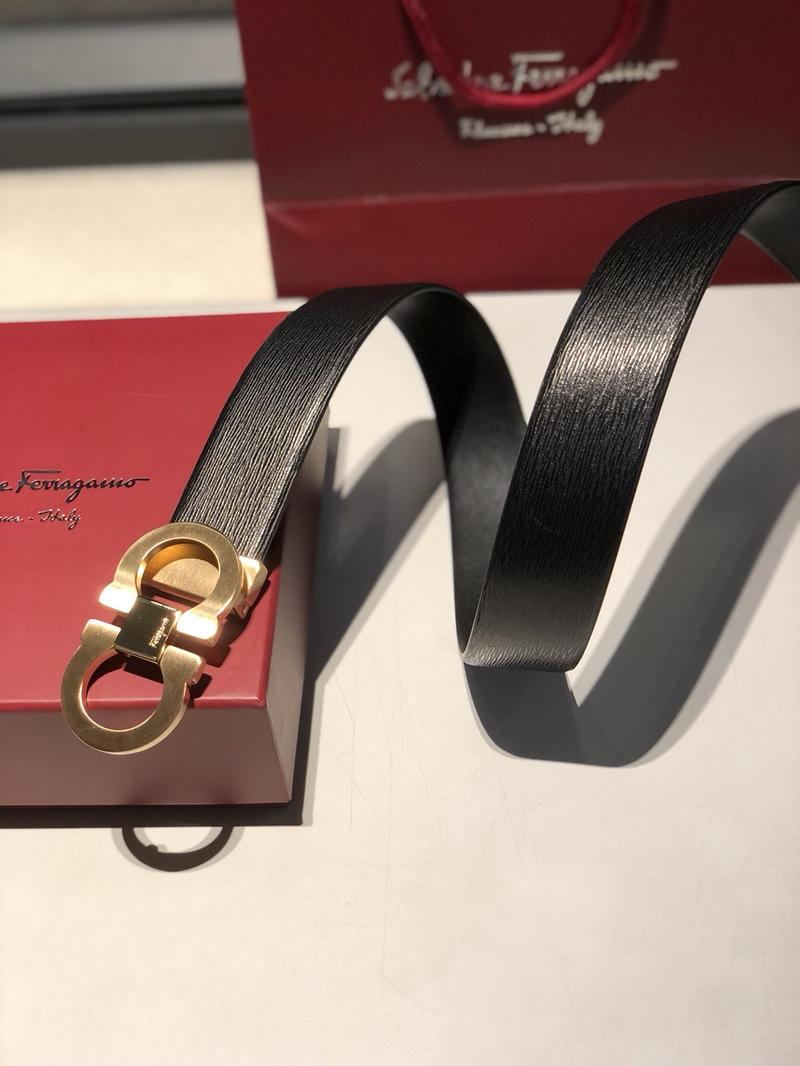 Shiny Gold Ferragamo buckle belt ASS02187