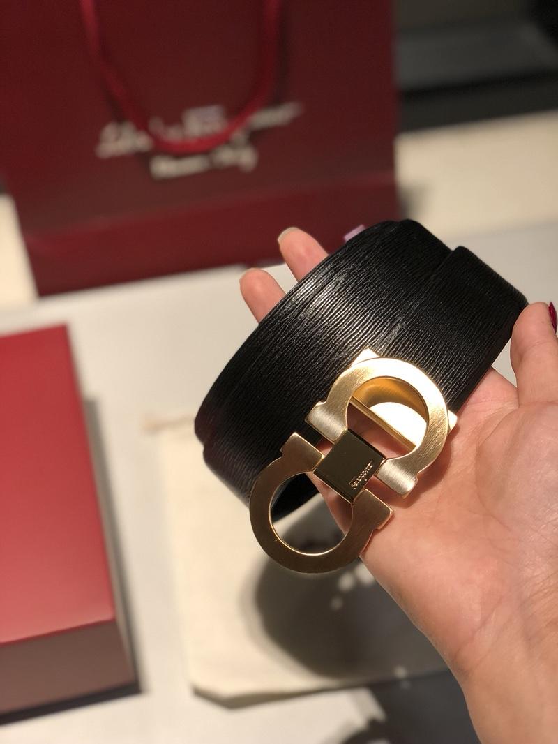 Shiny Gold Ferragamo buckle belt ASS02187