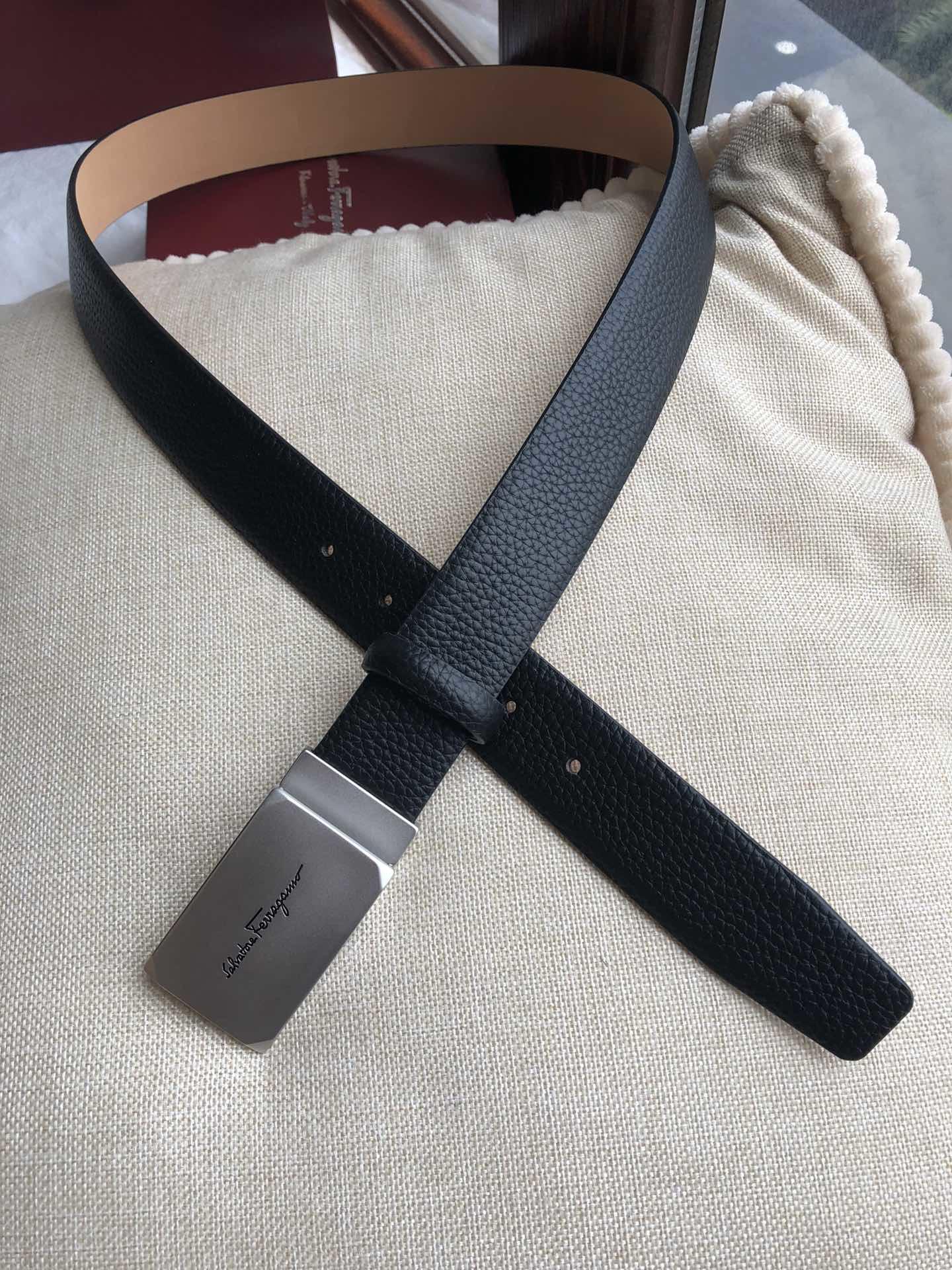 Salvatore Ferragamo Silver buckle belt ASS02271