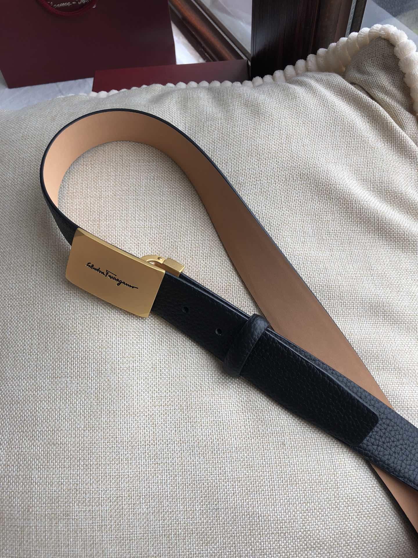 Salvatore Ferragamo Gold buckle belt ASS02268