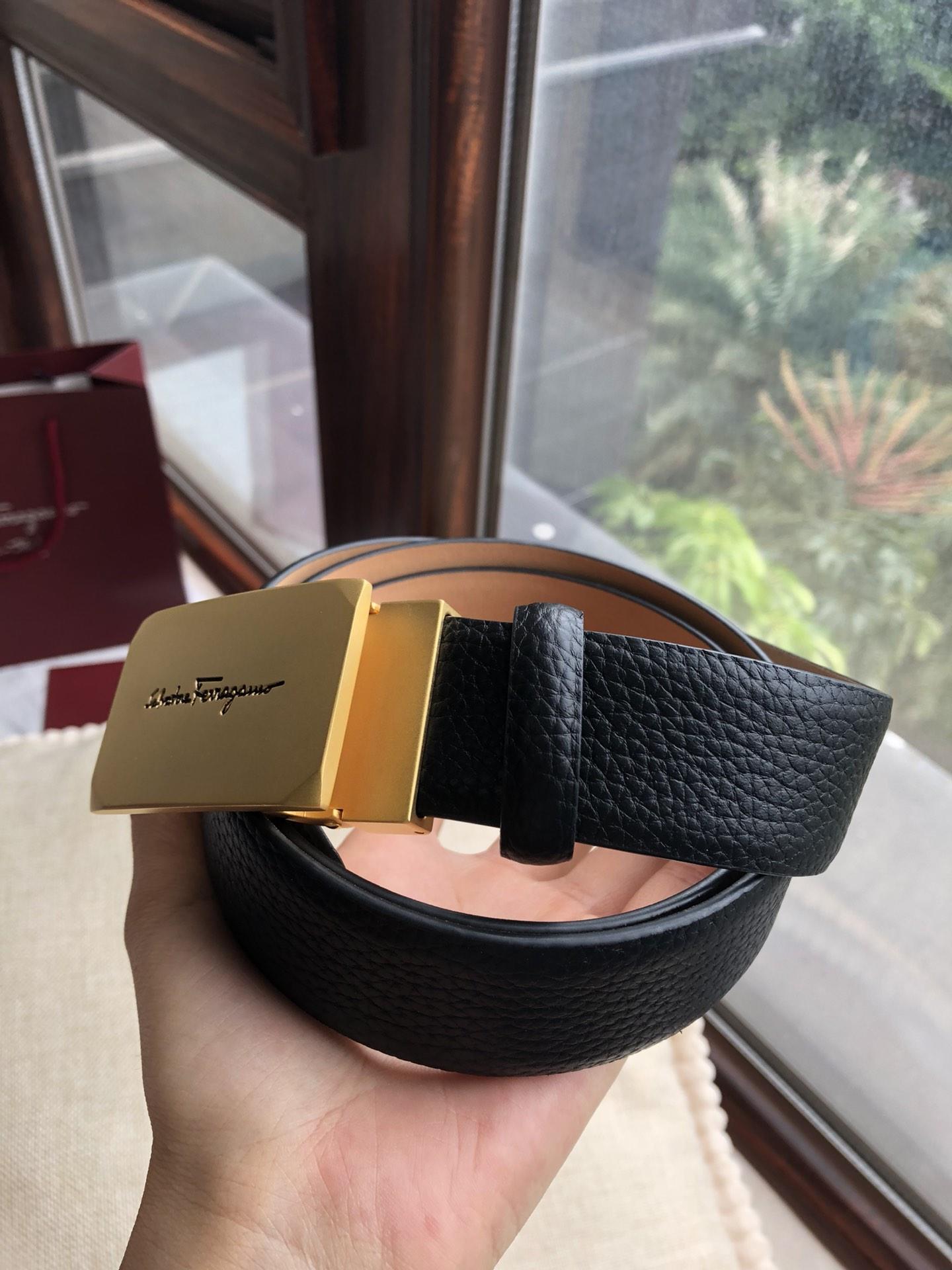 Salvatore Ferragamo Gold buckle belt ASS02268