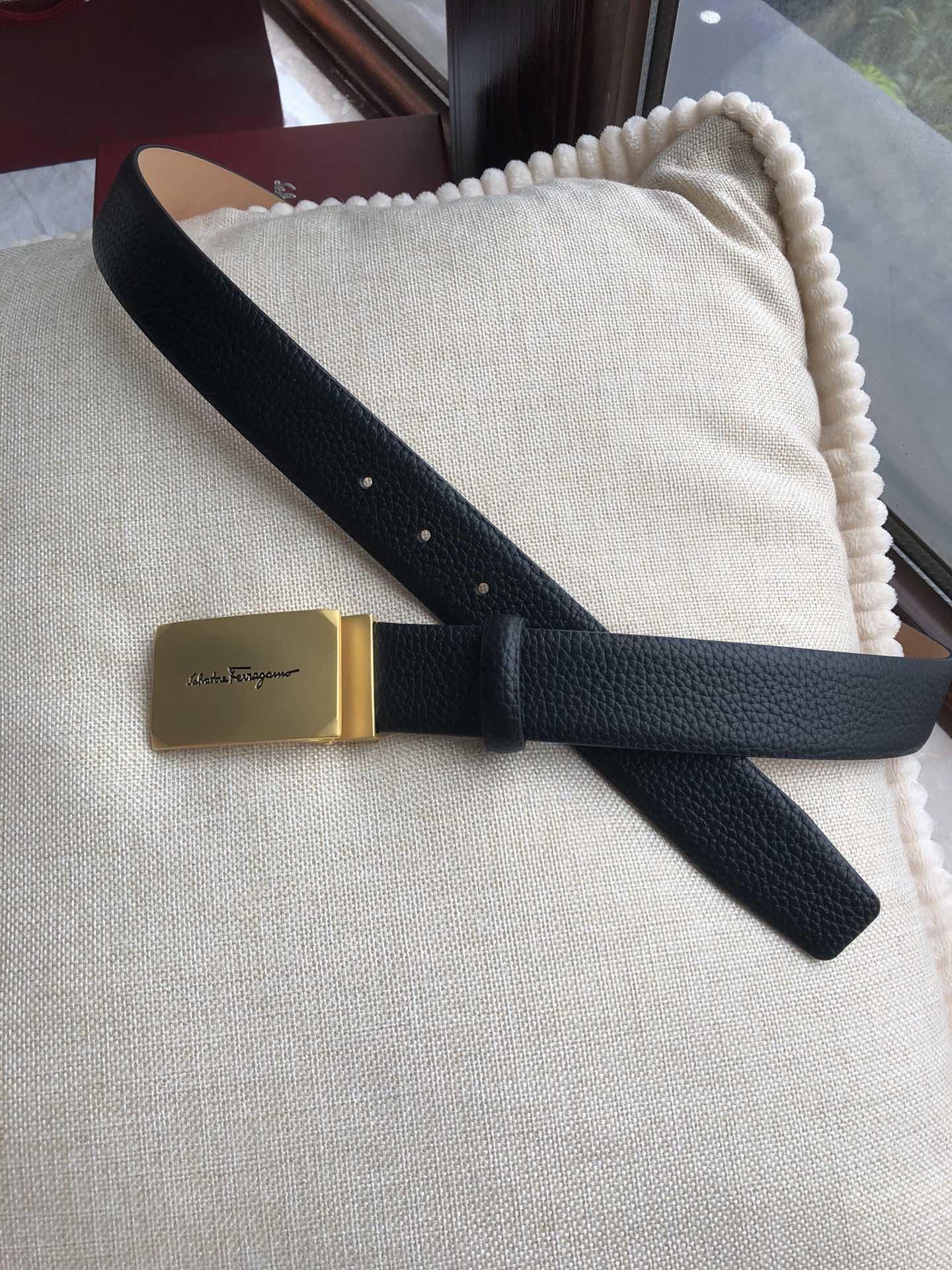 Salvatore Ferragamo Gold buckle belt ASS02268