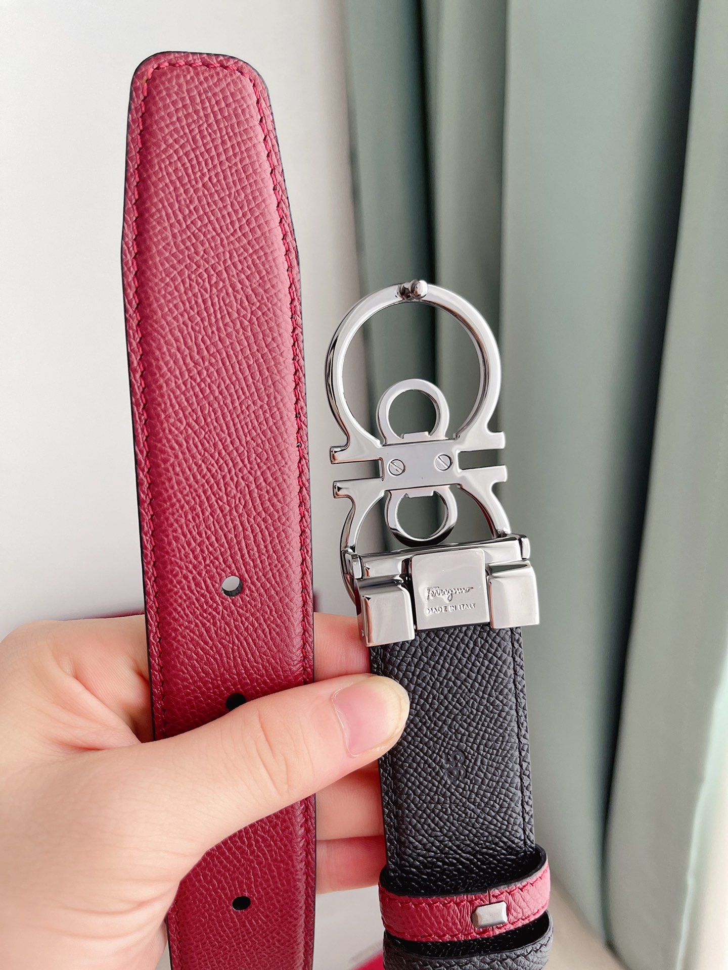 Salvatore Ferragamo Belt in Red