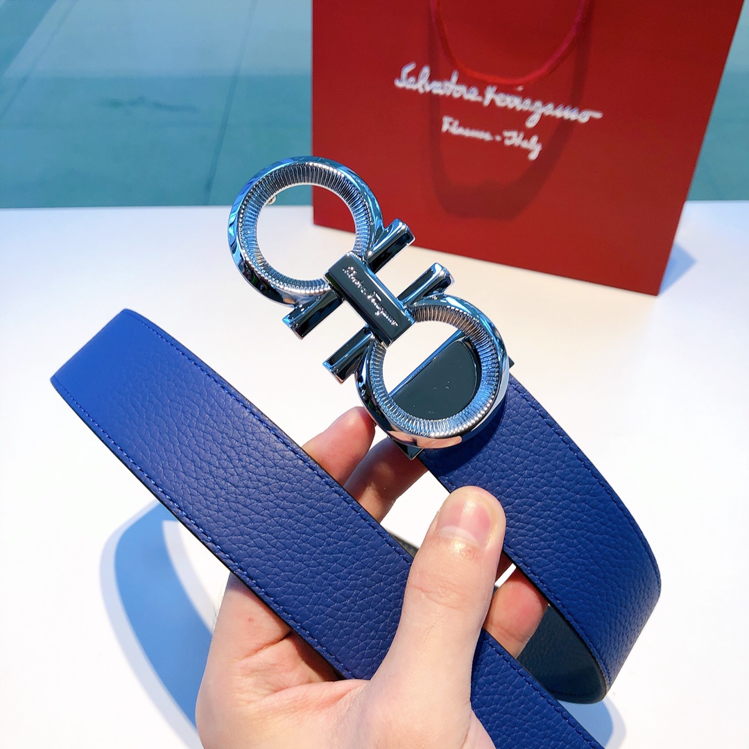 Salvatore Ferragamo Belt in Blue