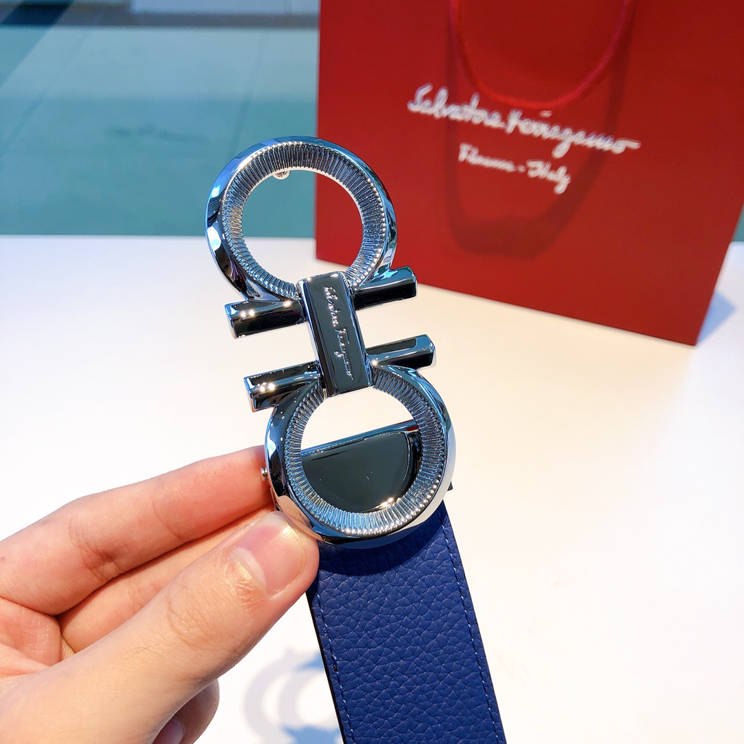 Salvatore Ferragamo Belt in Blue