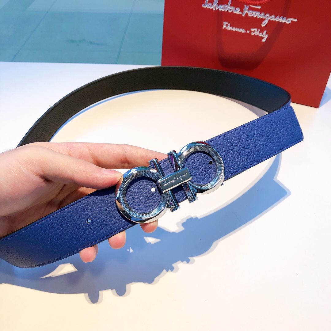 Salvatore Ferragamo Belt in Blue