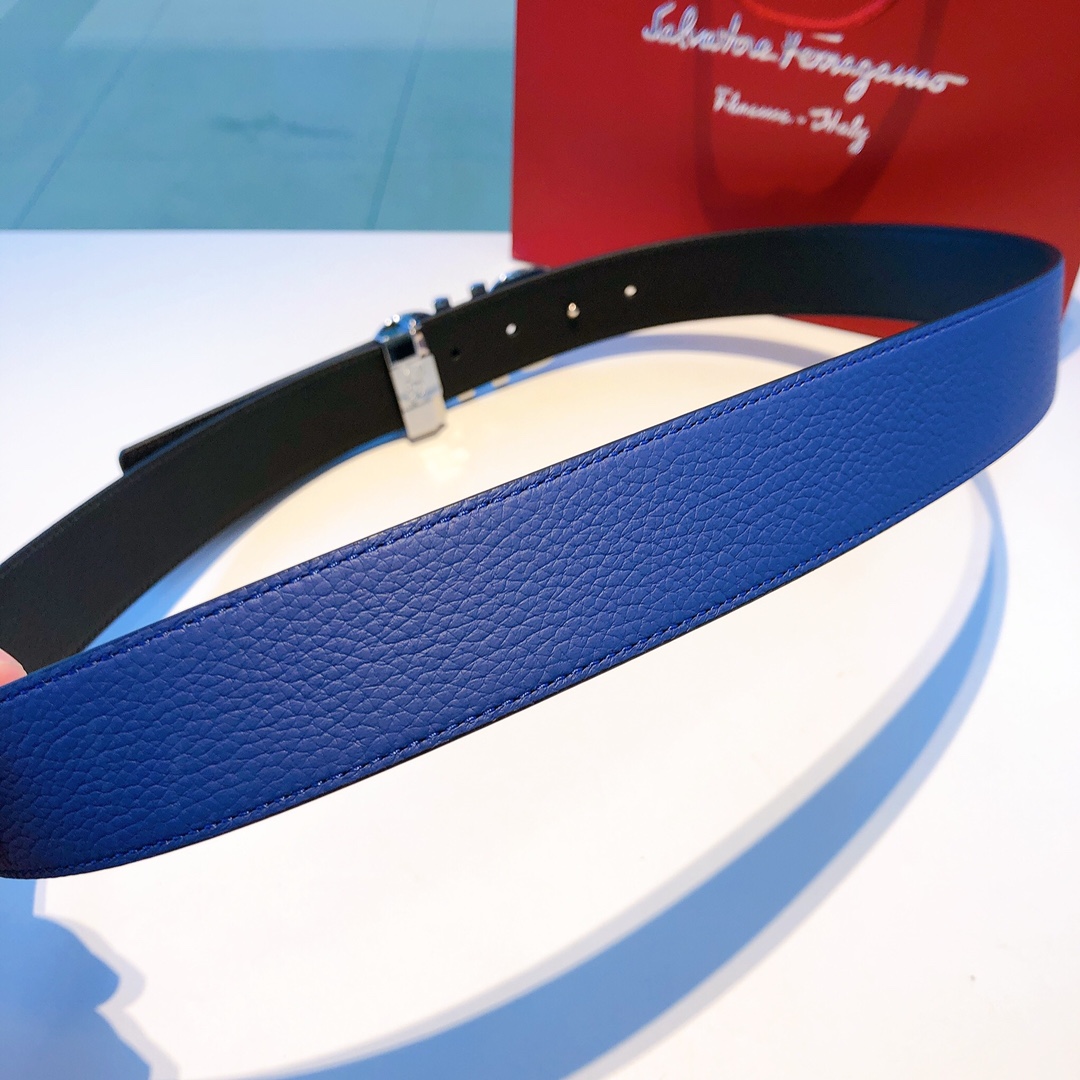 Salvatore Ferragamo Belt in Blue