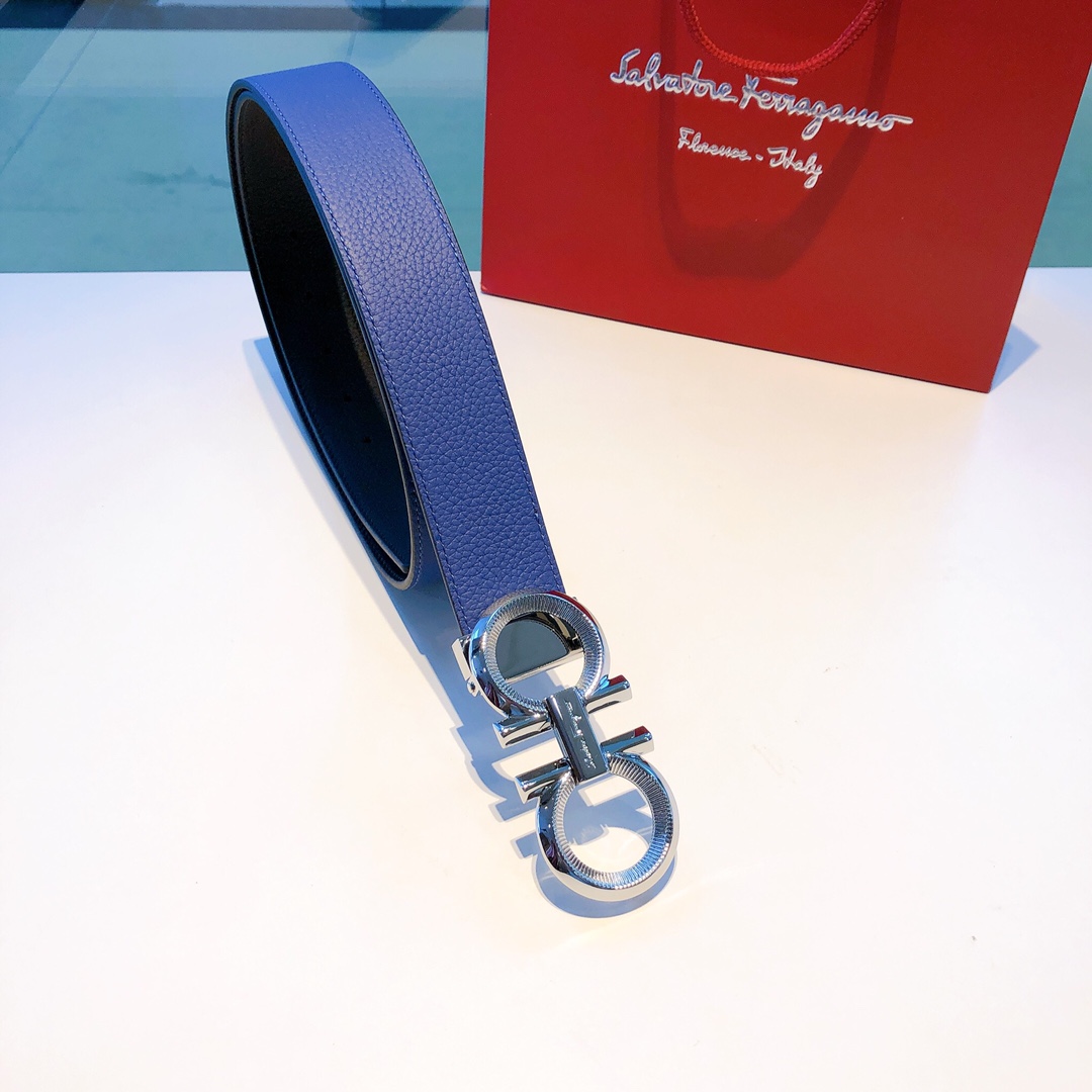 Salvatore Ferragamo Belt in Blue