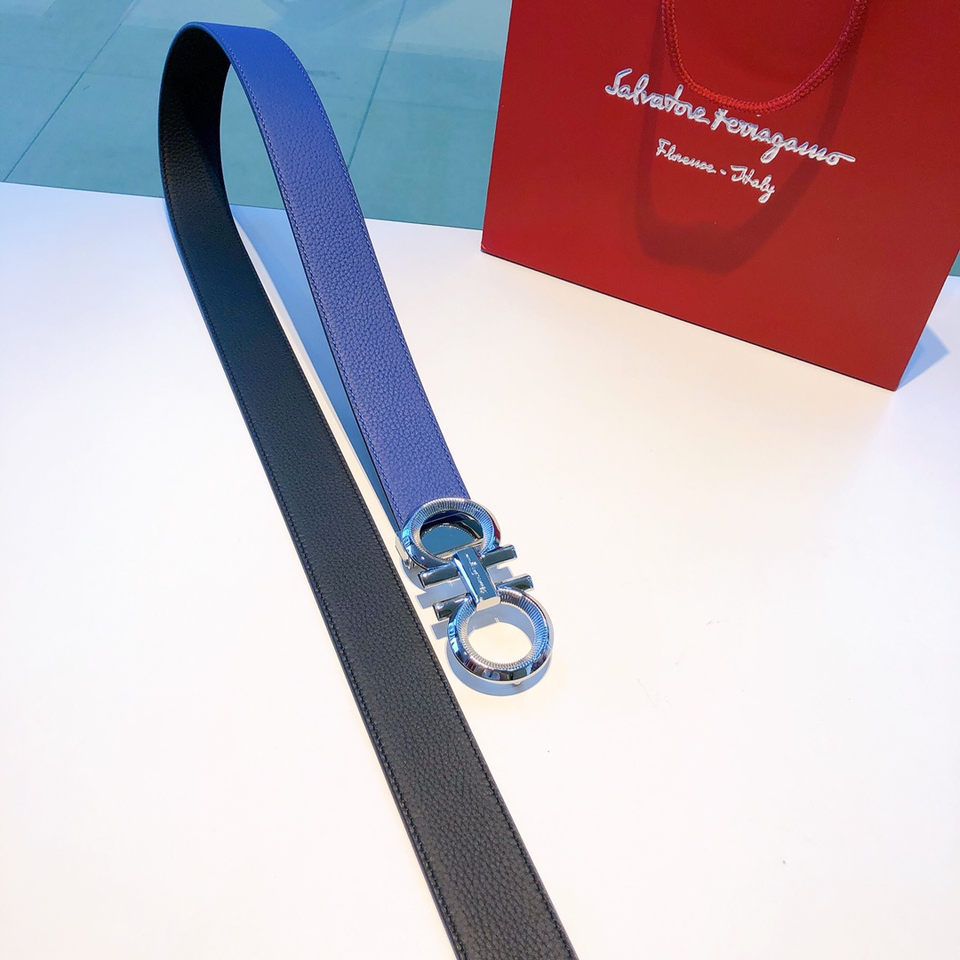 Salvatore Ferragamo Belt in Blue