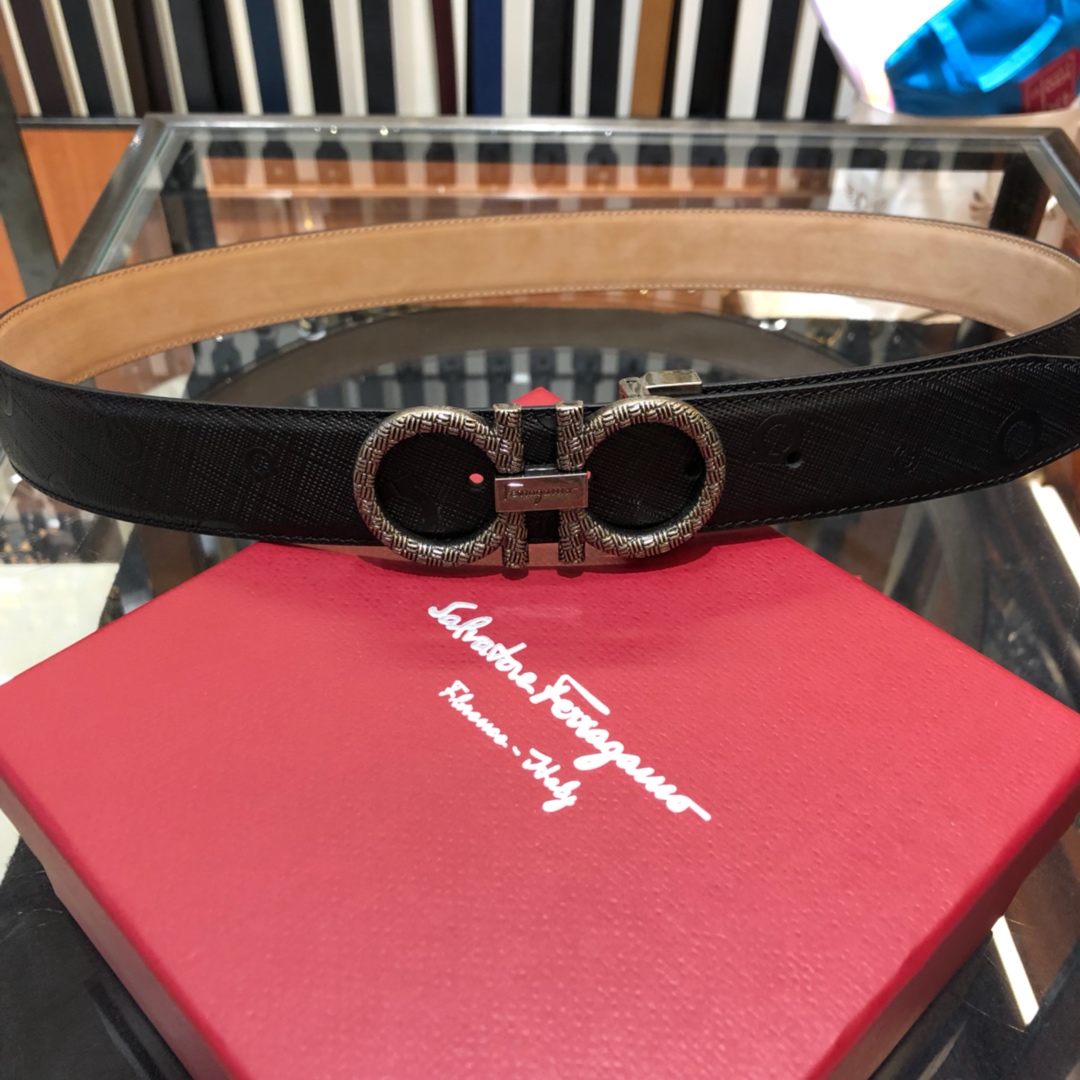 Salvatore Ferragamo Belt in Black