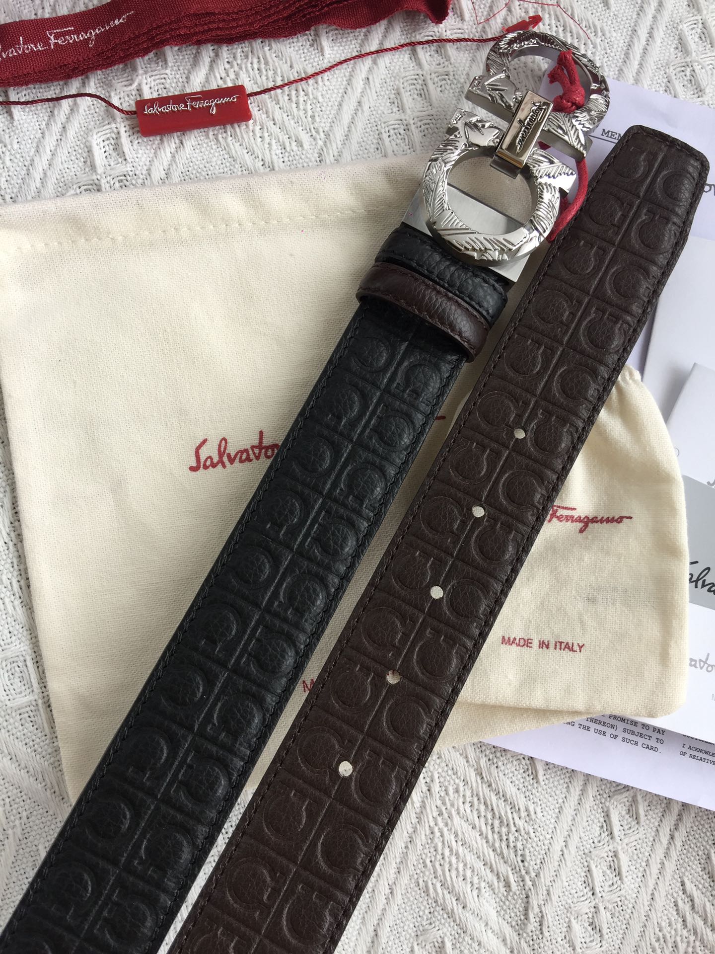 Salvatore Ferragamo Belt in Black