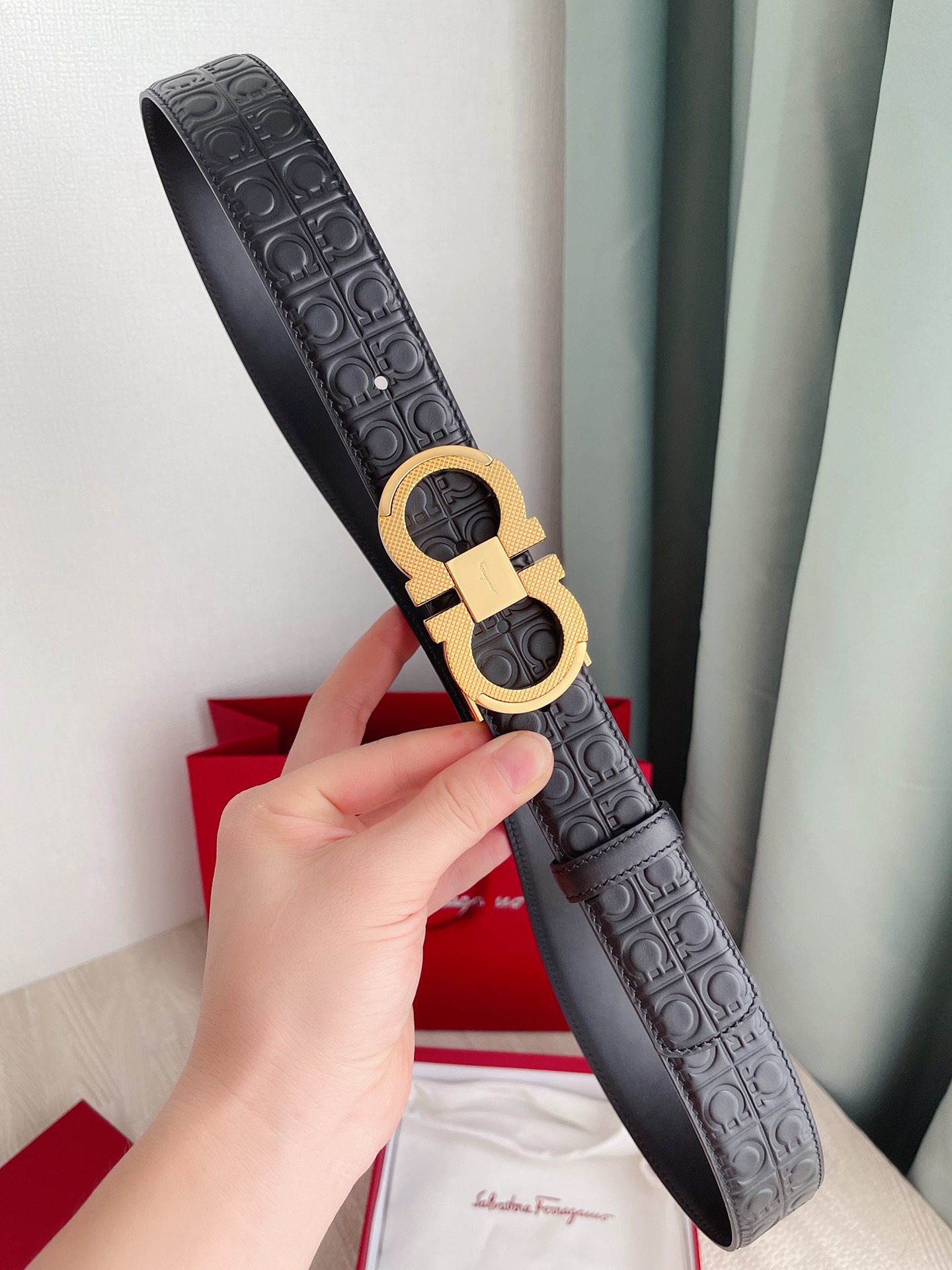 Salvatore Ferragamo Belt in Black