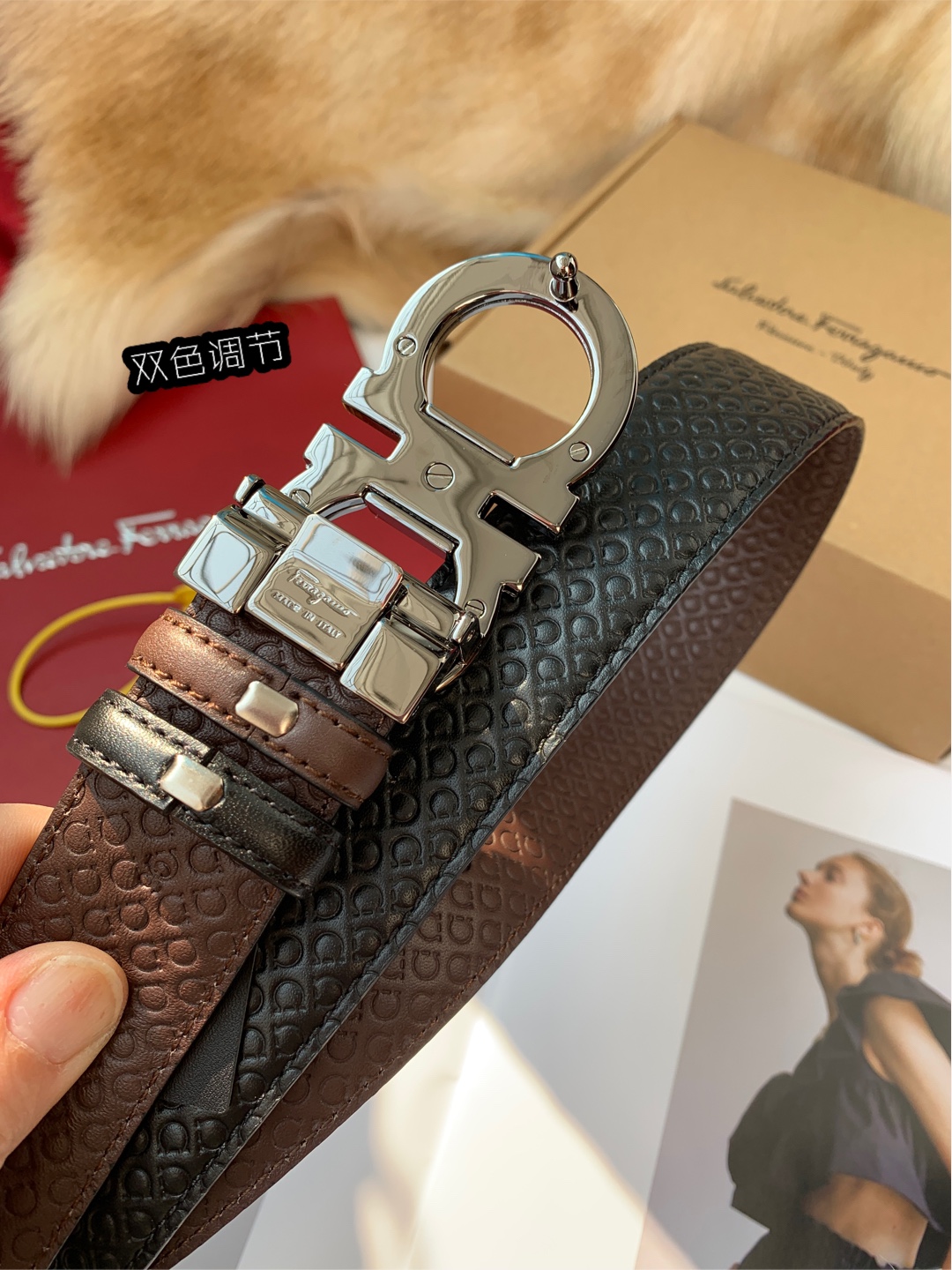 Salvatore Ferragamo Belt in Black