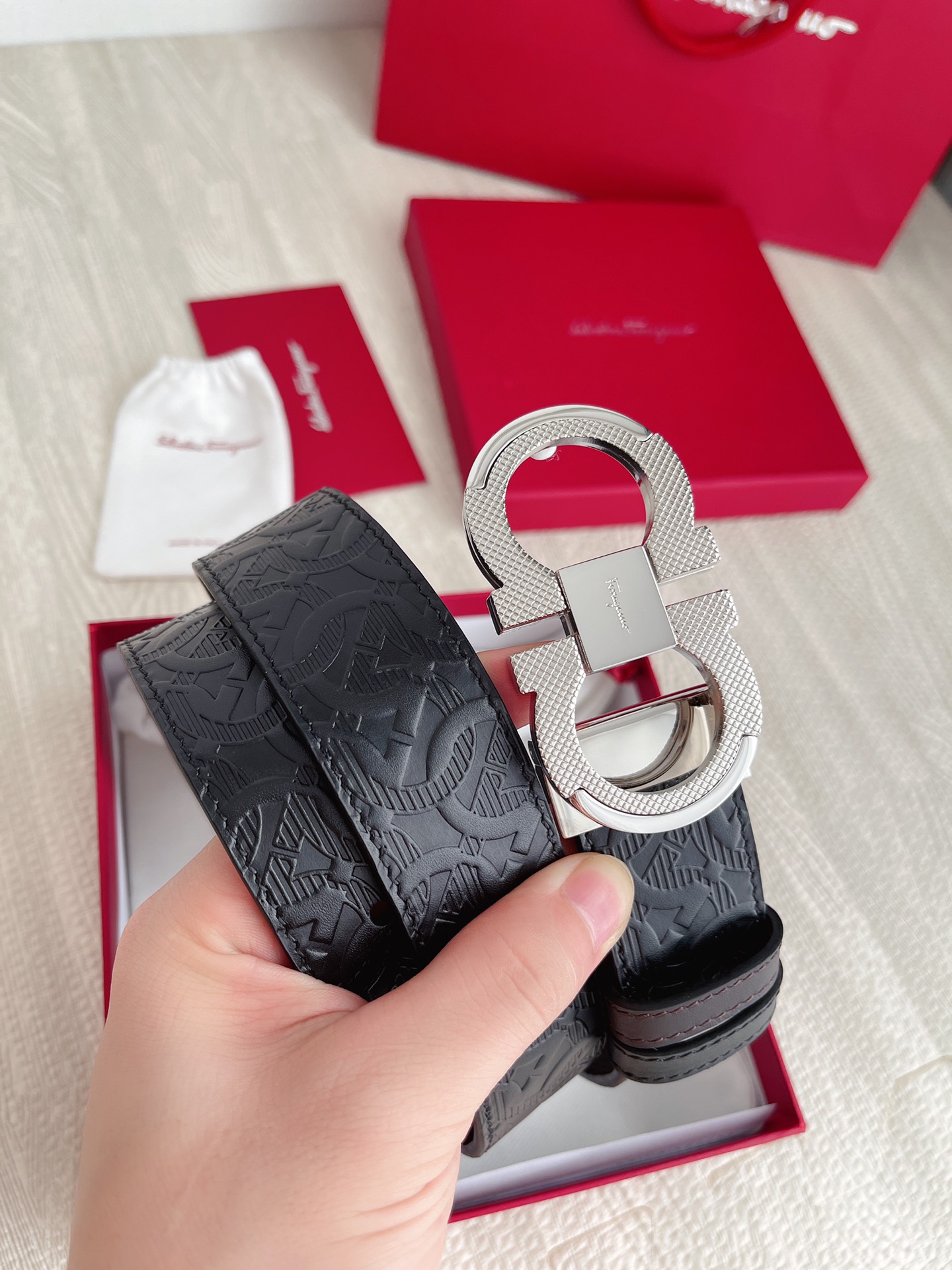 Salvatore Ferragamo Belt in Black