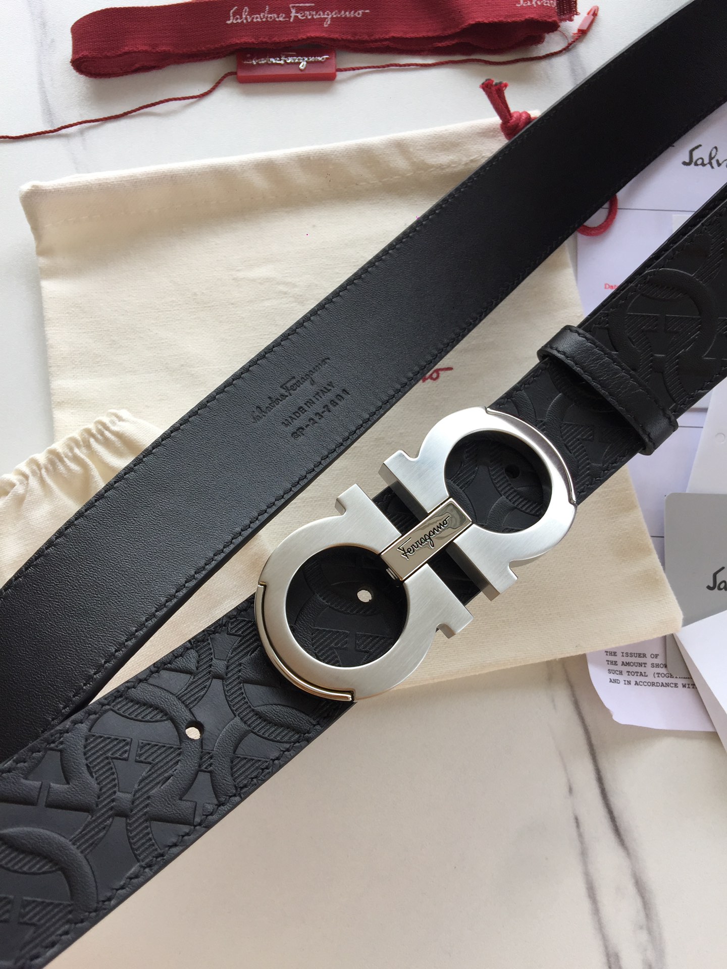 Salvatore Ferragamo Belt in Black