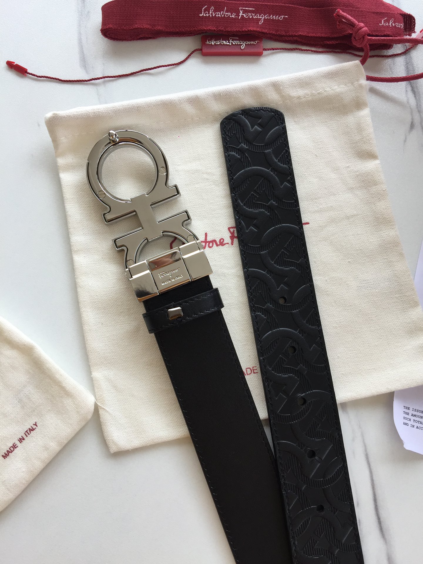 Salvatore Ferragamo Belt in Black