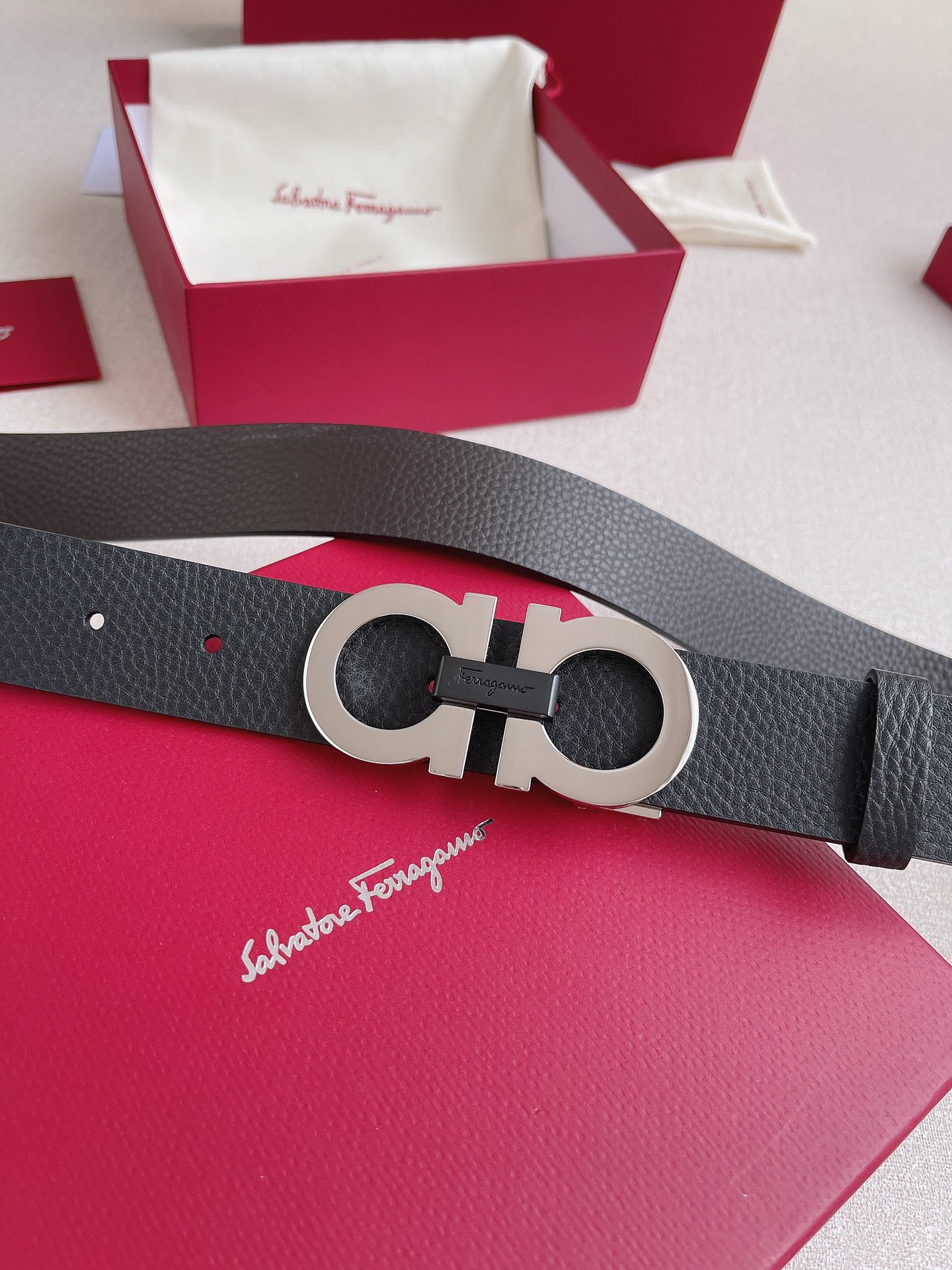 Salvatore Ferragamo Belt in Black