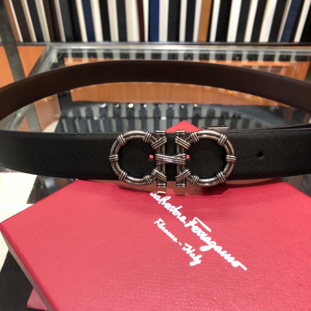 Salvatore Ferragamo Belt in Black