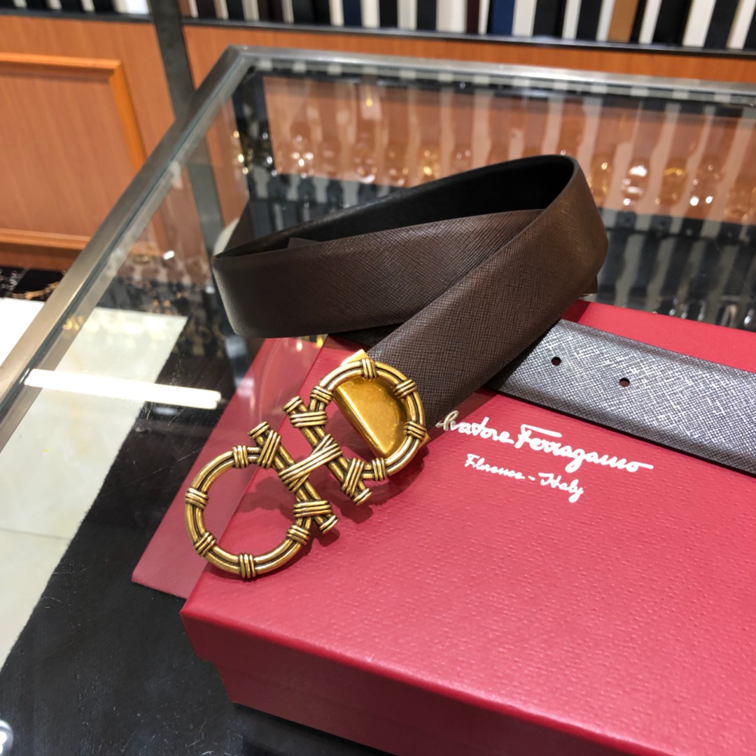 Salvatore Ferragamo Belt in Black