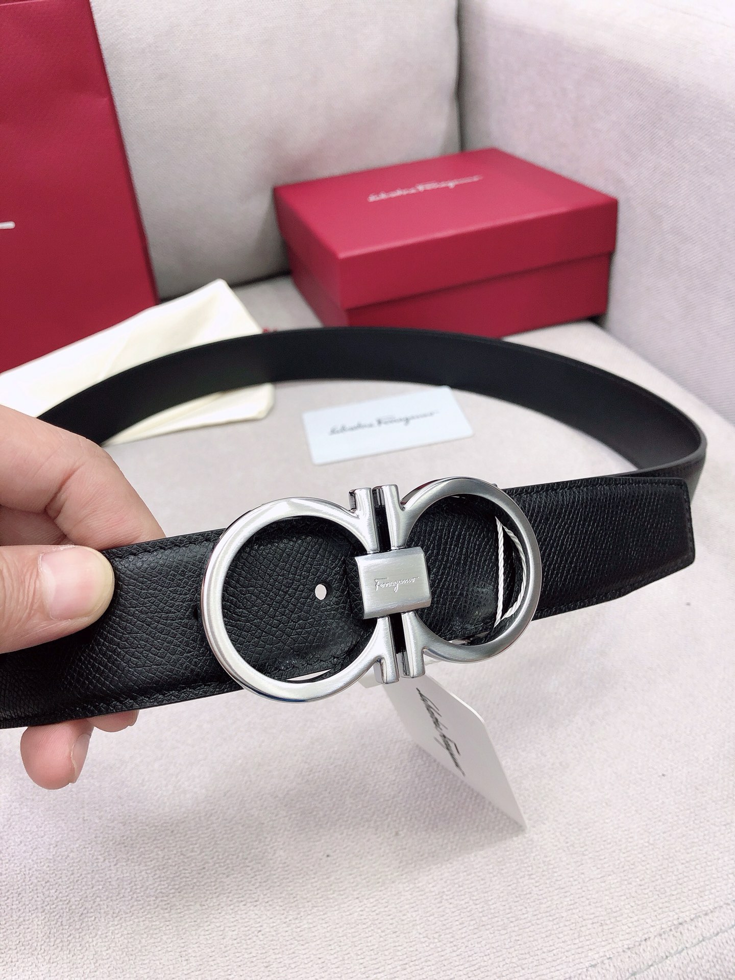 Salvatore Ferragamo Belt in Black